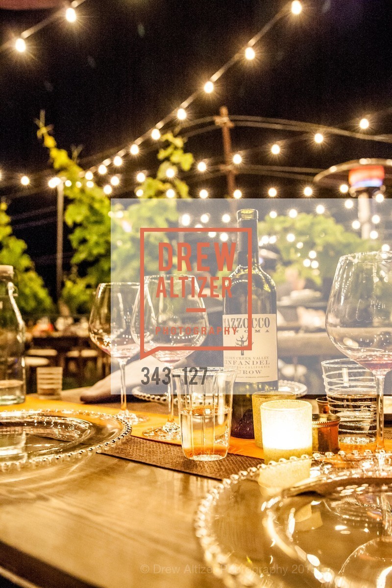 Atmosphere, An Evening in the Vineyard hosted by JACK CALHOUN & TRENT NORRIS, Jack Calhoun & Trent Norris Vineyard. 3393 Dry Creek Road, Healdsburg CA 95448, May 22nd, 2015,Drew Altizer, Drew Altizer Photography, full-service agency, private events, San Francisco photographer, photographer california