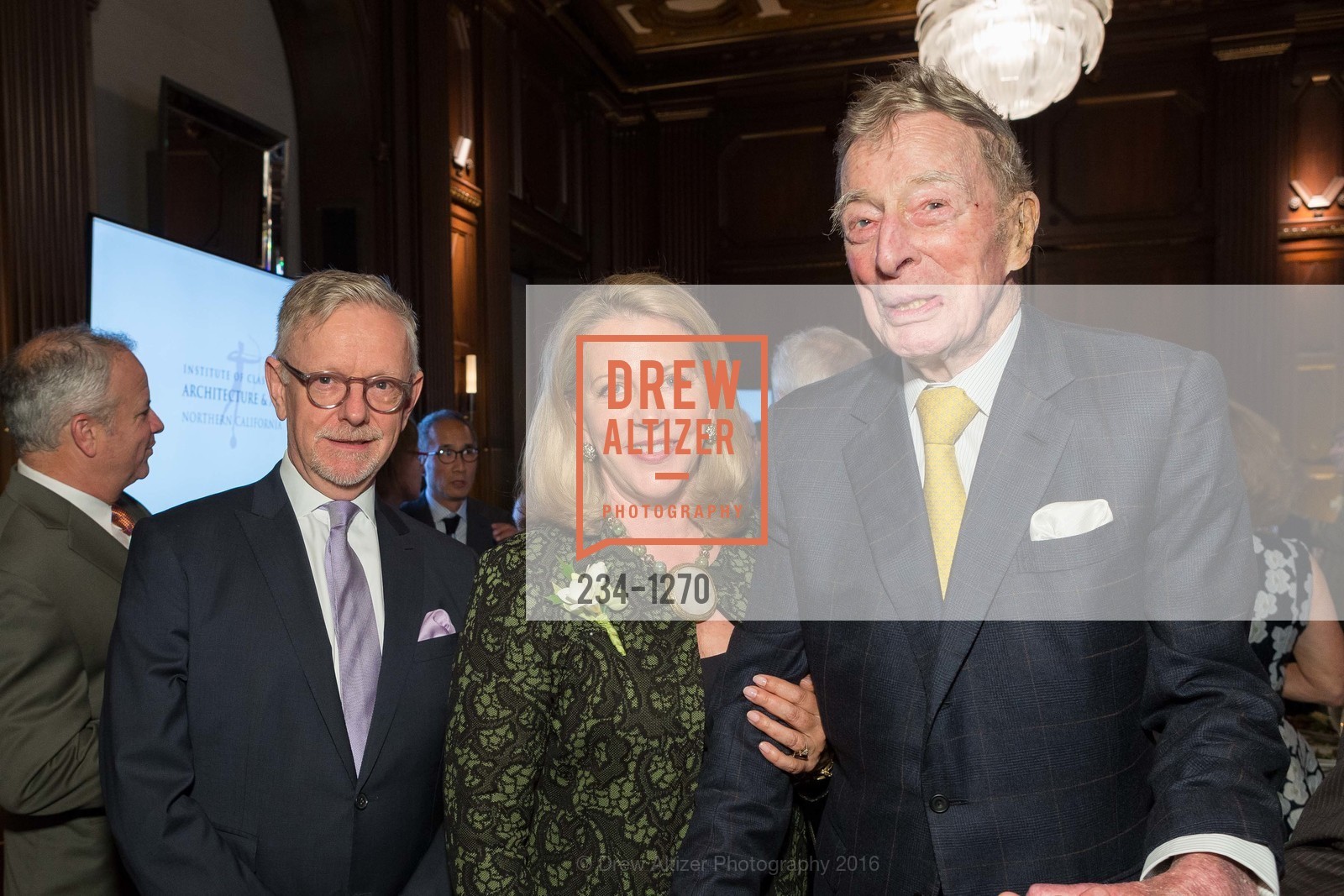 Martin Chapman, Suzanne Tucker, Adolphus Andrews, The Julia Morgan Awards 2016, US. 465 California St, June 16th, 2016, Photo #234-1270 Martin Chapman, Suzanne Tucker, Adolphus Andrews, Photo #234-1270
