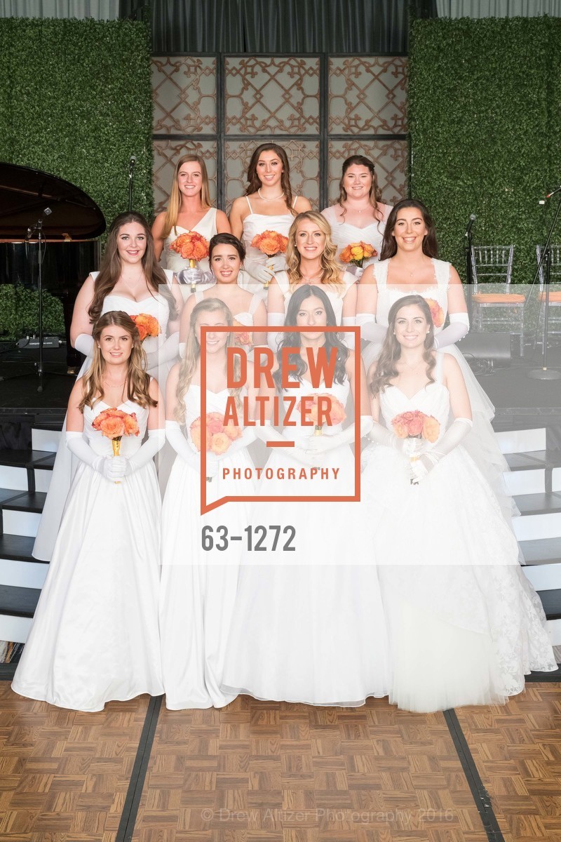 Jacqueline Soja, Hannah Holscher, Isabella Giannini, Caroline Coffey, Madeleine Kelny Denebeim, Anna Garman, Madeline Kuhn, Katarina Evers, Samantha Klingelhofer, Mara Therese Sylvia, Casey Mathews, San Francisco Debutante Ball 2016, US. St. Francisco Hotel, June 18th, 2016, Photo #63-1272 Jacqueline Soja, Hannah Holscher, Isabella Giannini, Caroline Coffey, Madeleine Kelny Denebeim, Anna Garman, Madeline Kuhn, Katarina Evers, Samantha Klingelhofer, Mara Therese Sylvia, Casey Mathews, Photo #63-1272
