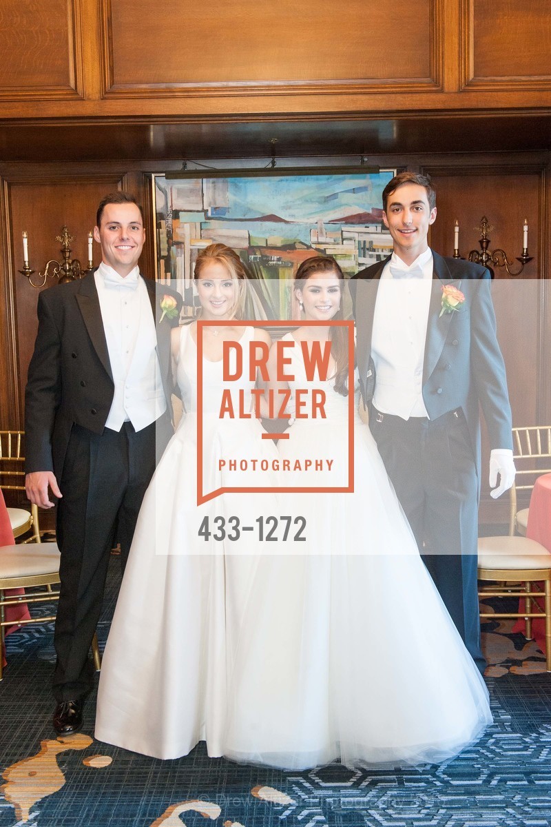 Richard Hall, Fiona Bock, Natalie Boin Podell, William Swindells, San Francisco Debutante Ball 2016, US. St. Francisco Hotel, June 18th, 2016, Photo #433-1272 Richard Hall, Fiona Bock, Natalie Boin Podell, William Swindells, Photo #433-1272