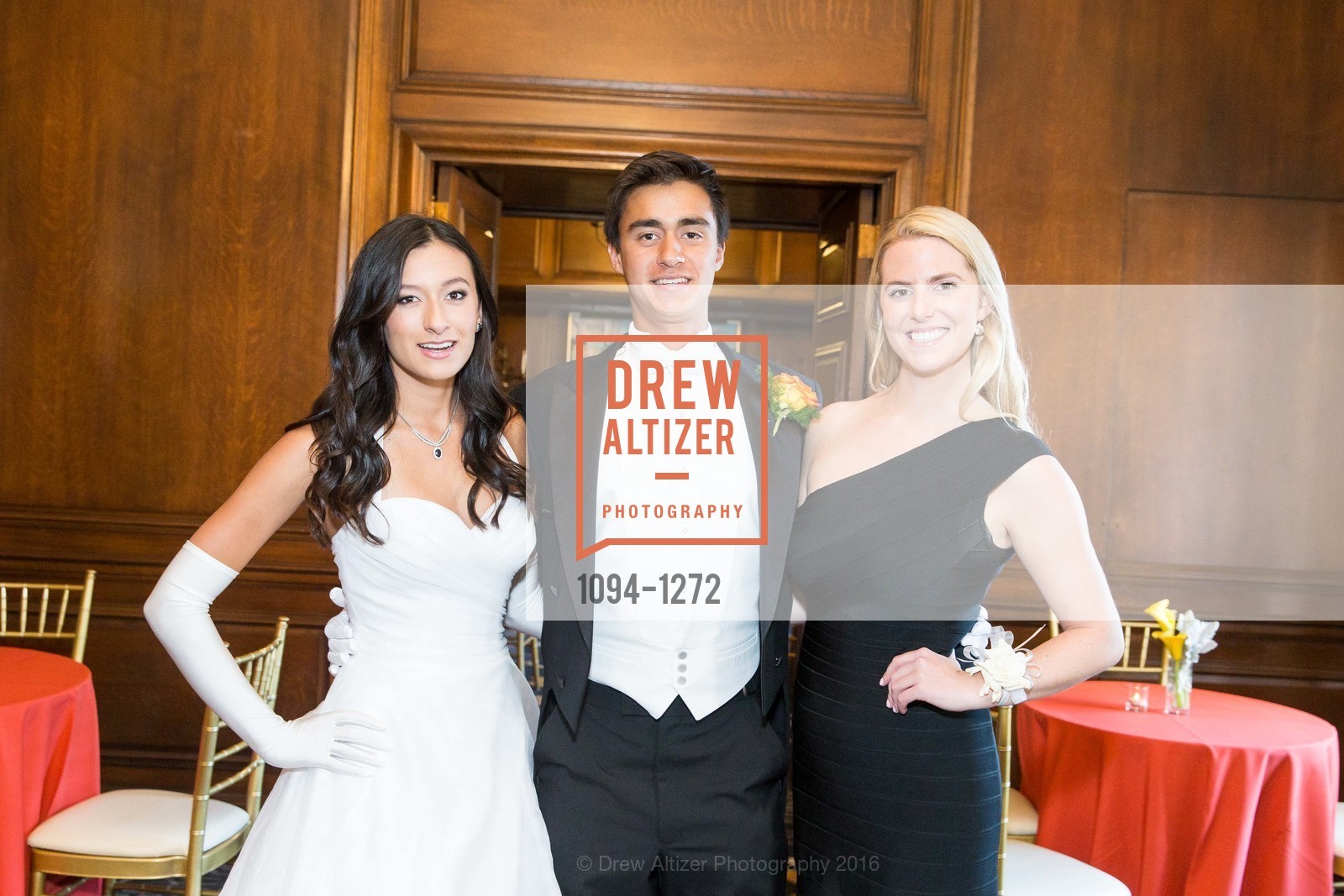 Isabella Giannini, Colin Giannini, Francesca Dana, San Francisco Debutante Ball 2016, US. St. Francisco Hotel, June 18th, 2016, Photo #1094-1272 Isabella Giannini, Colin Giannini, Francesca Dana, Photo #1094-1272