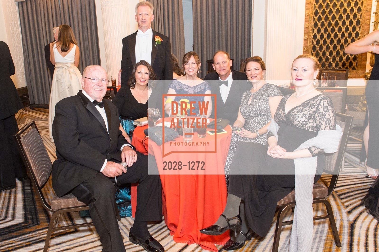 Jay Barnz, Johnna Coats, Richard Garman, Susan Coats, Philip Coats, Joyce Whitworth, Chris Jensen, San Francisco Debutante Ball 2016, US. St. Francisco Hotel, June 18th, 2016, Photo #2028-1272 Jay Barnz, Johnna Coats, Richard Garman, Susan Coats, Philip Coats, Joyce Whitworth, Chris Jensen, Photo #2028-1272