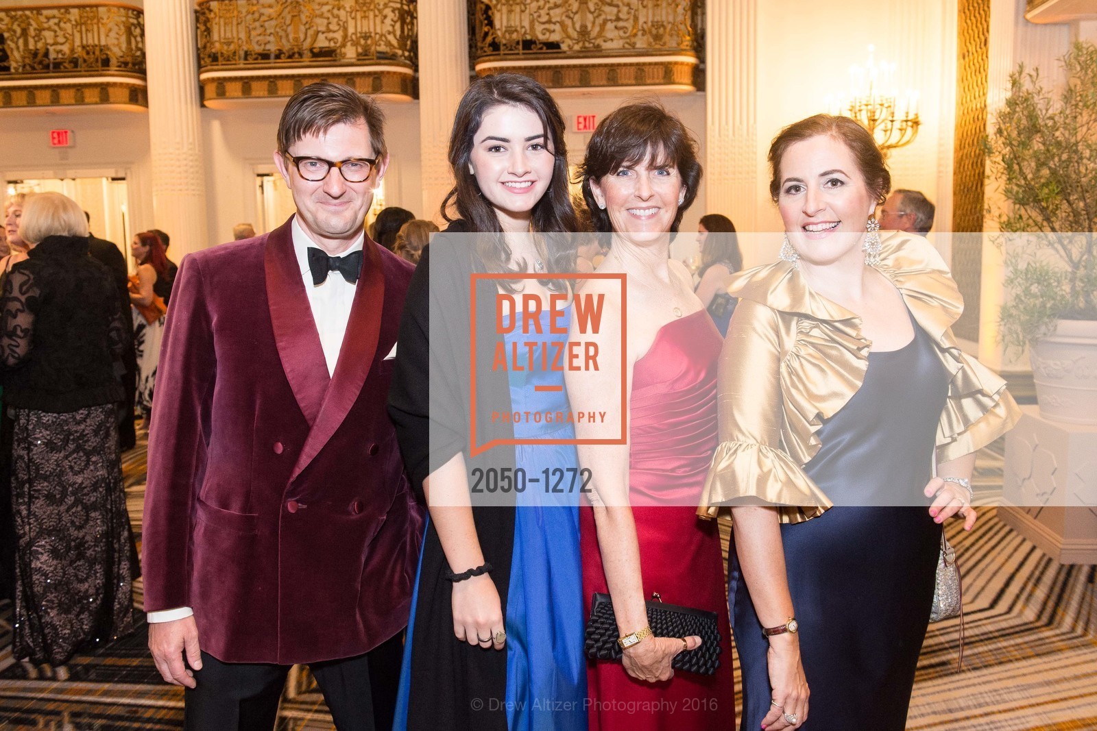 Christopher Dean, Janan Perkins, Wendy Costello Perkins, Amy Denebeim Dean, San Francisco Debutante Ball 2016, US. St. Francisco Hotel, June 18th, 2016, Photo #2050-1272 Christopher Dean, Janan Perkins, Wendy Costello Perkins, Amy Denebeim Dean, Photo #2050-1272