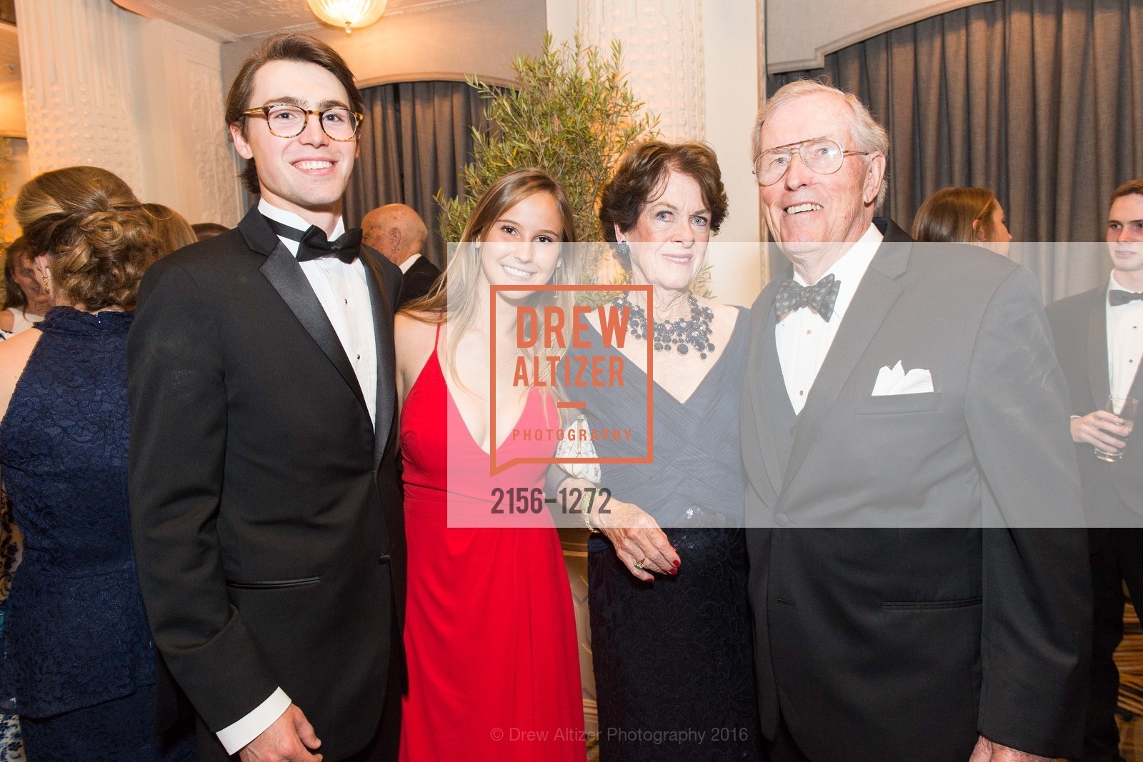 Spencer Jackson, Elena Daly, Allie McLaughlin, Robert McLaughlin, San Francisco Debutante Ball 2016, US. St. Francisco Hotel, June 18th, 2016, Photo #2156-1272 Spencer Jackson, Elena Daly, Allie McLaughlin, Robert McLaughlin, Photo #2156-1272