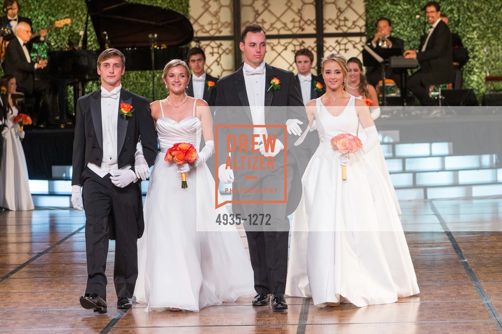 Wyeth Coulter, Grace Callander, Richard Hall, Fiona Bock, San Francisco Debutante Ball 2016, US. St. Francisco Hotel, June 18th, 2016, Photo #4935-1272 Wyeth Coulter, Grace Callander, Richard Hall, Fiona Bock, Photo #4935-1272