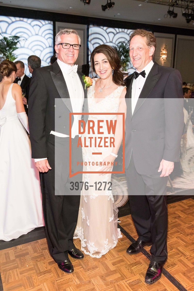 Phil Arnautou, Pam Baer, Larry Baer, San Francisco Debutante Ball 2016, US. St. Francisco Hotel, June 18th, 2016, Photo #3976-1272 Phil Arnautou, Pam Baer, Larry Baer, Photo #3976-1272