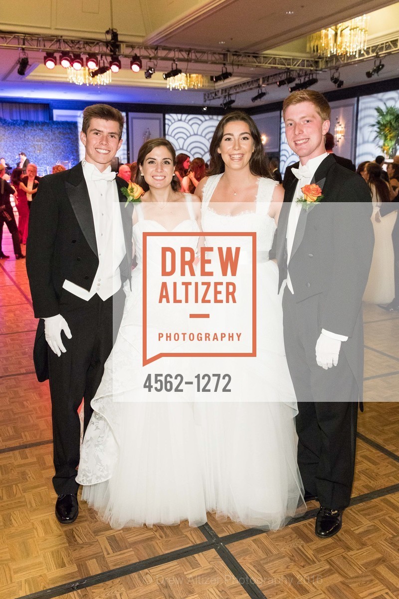 Bennett Canady, Caroline Coffey, Katarina Evers, Alexander Evers, San Francisco Debutante Ball 2016, US. St. Francisco Hotel, June 18th, 2016, Photo #4562-1272 Bennett Canady, Caroline Coffey, Katarina Evers, Alexander Evers, Photo #4562-1272