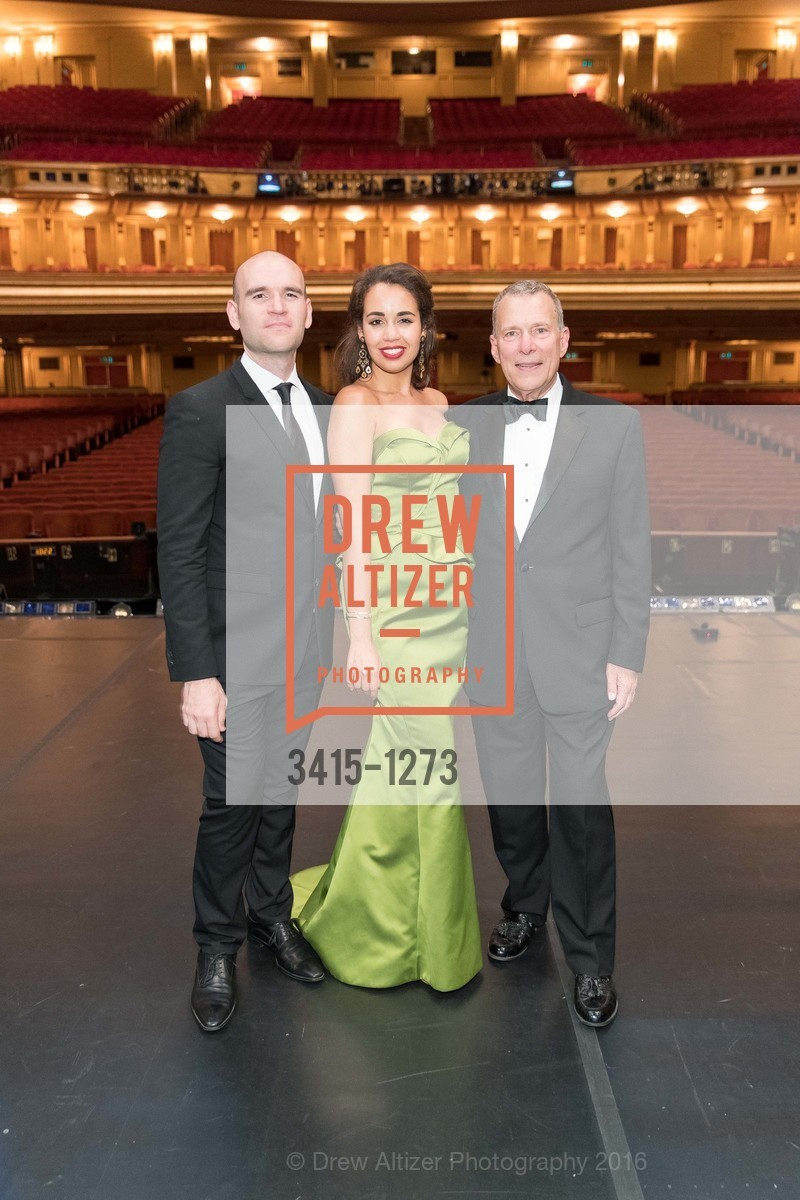 Michael Fabiano, Nadine Sierra, David Gockley, San Francisco Opera Celebrates David Gockley, US. 301 Van Ness Ave, June 16th, 2016, Photo #3415-1273 Michael Fabiano, Nadine Sierra, David Gockley, Photo #3415-1273