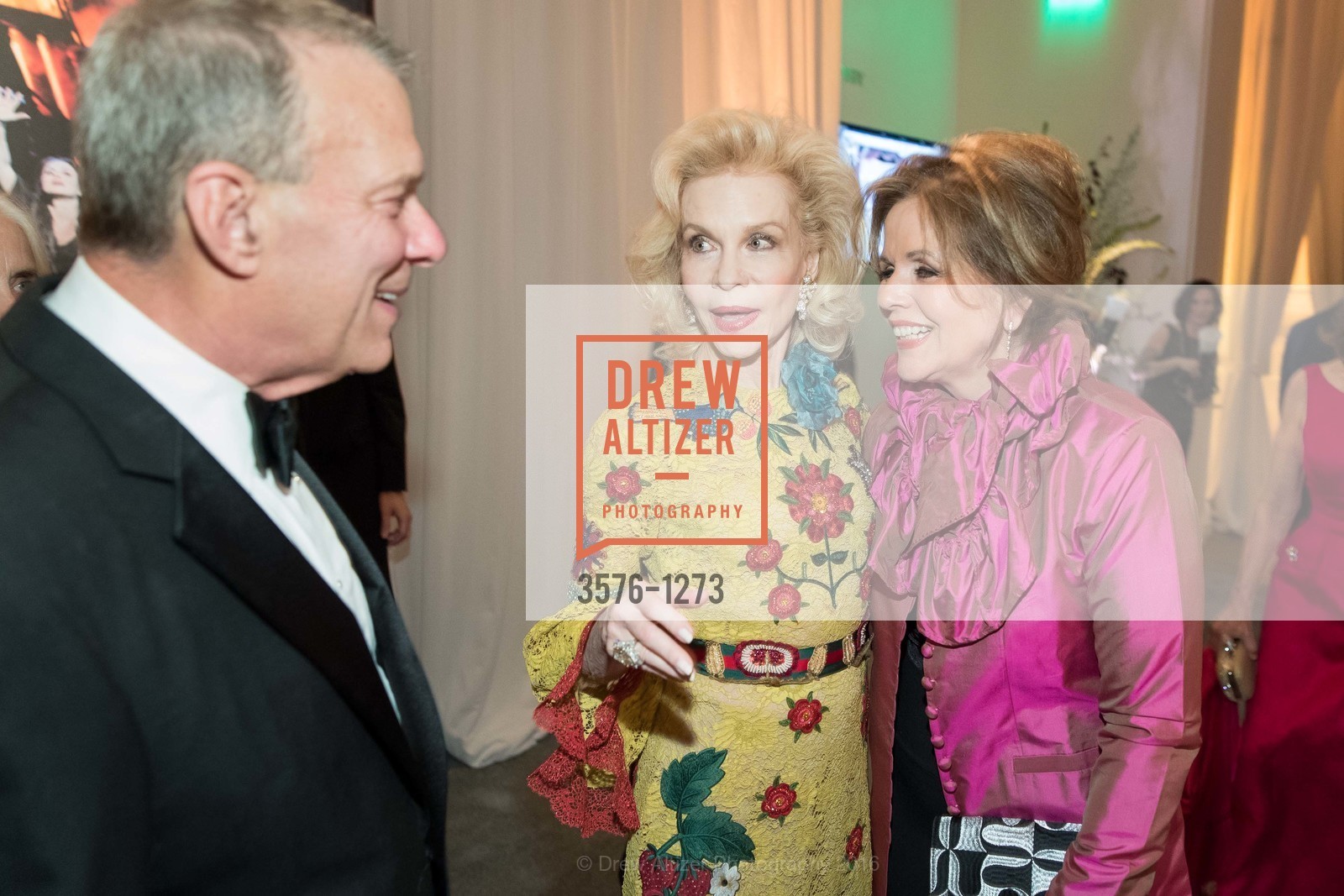David Gockley, Lynn Wyatt, Renee Fleming, San Francisco Opera Celebrates David Gockley, US. 301 Van Ness Ave, June 16th, 2016, Photo #3576-1273 David Gockley, Lynn Wyatt, Renee Fleming, Photo #3576-1273
