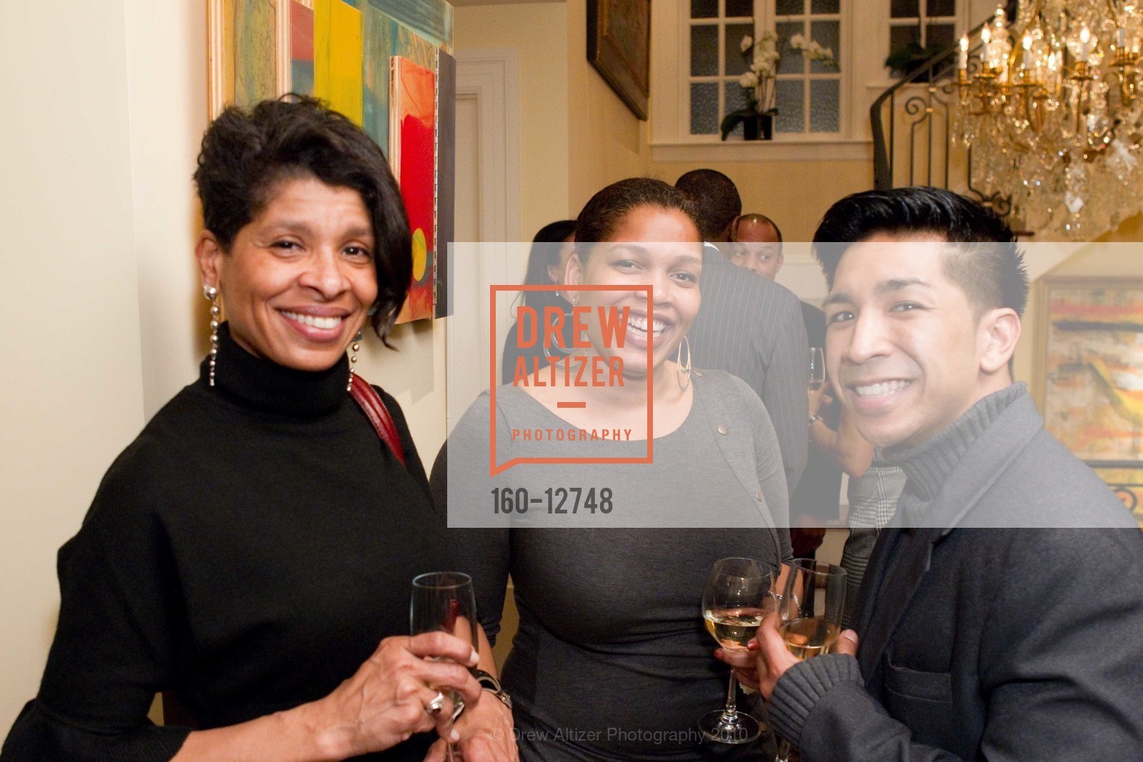 Salima Abdullah, Dalila Kee, Arcell Cabuag, Pam Joyner Reception for Evidence Dance Company, US, February 4th, 2010, Photo #160-12748 Salima Abdullah, Dalila Kee, Arcell Cabuag, Photo #160-12748