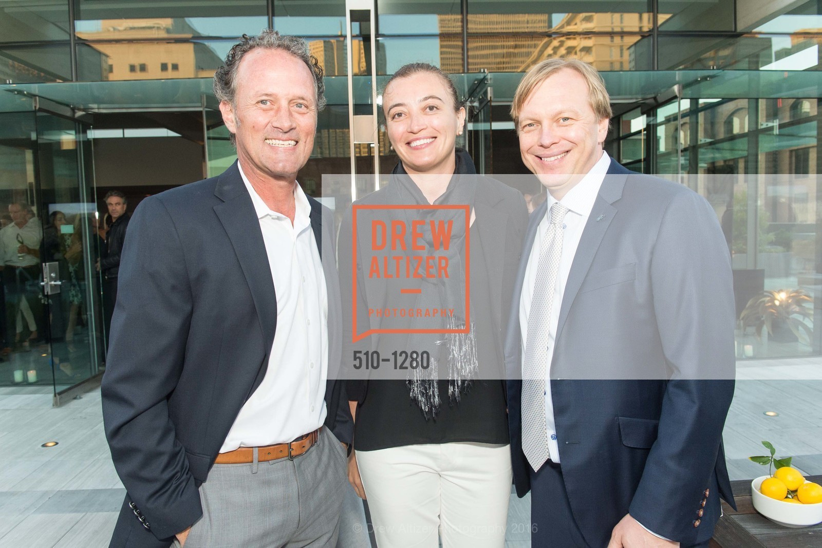 Jason Wynne, Michelle Rincon, Tony Warnock, Hiball and Alta Palla Summer Cocktail Event, US. 717 Battery Street, June 22nd, 2016, Photo #510-1280 Jason Wynne, Michelle Rincon, Tony Warnock, Photo #510-1280