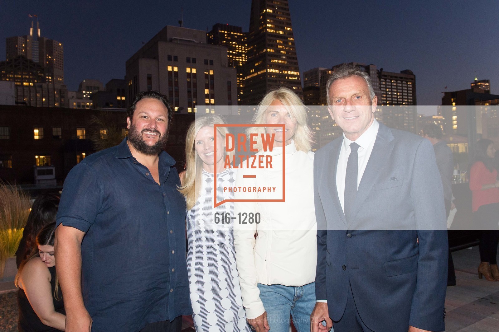 Todd Berardi, Alyssa Warnock, Jennifer Montana, Joe Montana, Hiball and Alta Palla Summer Cocktail Event, US. 717 Battery Street, June 22nd, 2016, Photo #616-1280 Todd Berardi, Alyssa Warnock, Jennifer Montana, Joe Montana, Photo #616-1280