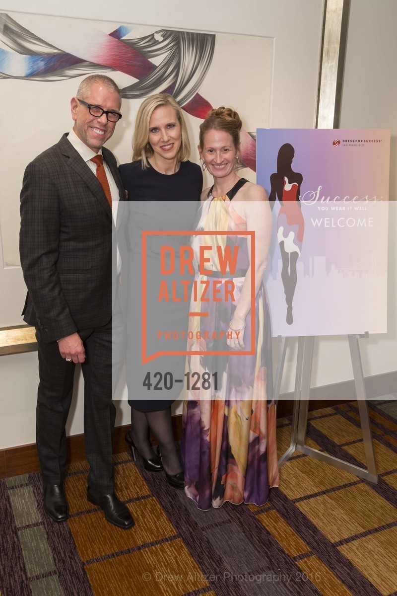 Andrew Freeman, Marne Levine, Renee Surcouf, Dress for Success 11th Annual Gala, US. Intercontinental Hotel, June 22nd, 2016, Photo #420-1281 Andrew Freeman, Marne Levine, Renee Surcouf, Photo #420-1281