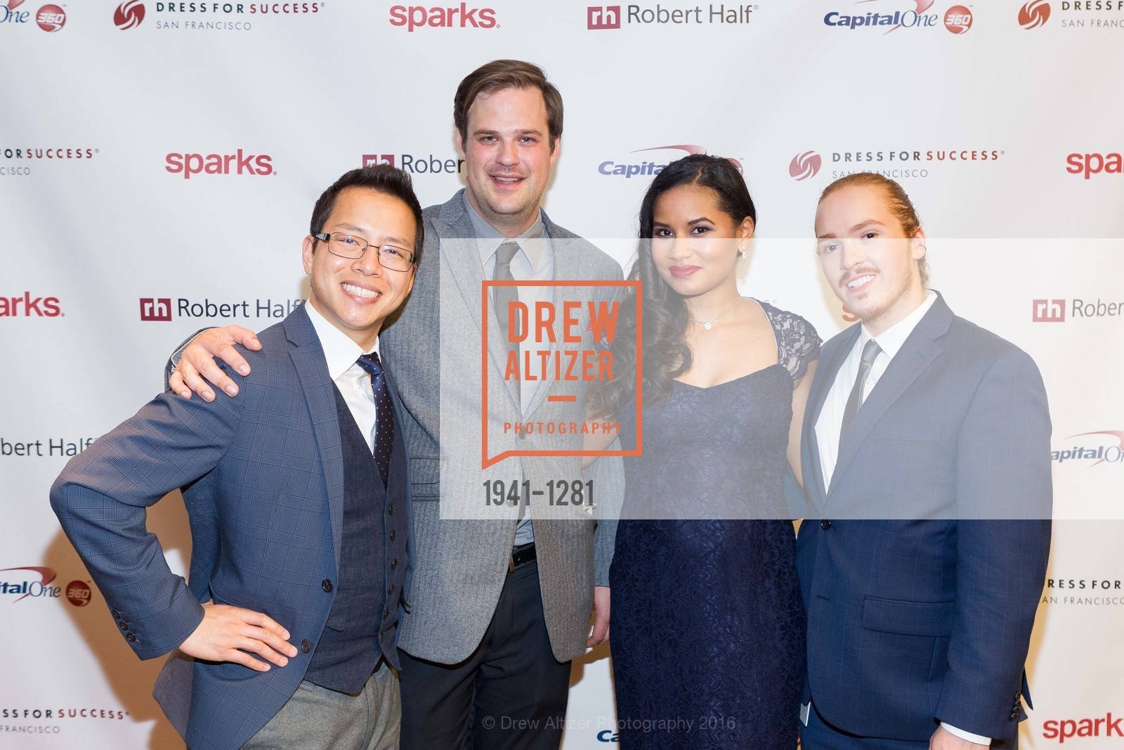 Mason Tong, Patrick Christianson, Christina Herschel, Daniel Kruger, Dress for Success 11th Annual Gala, US. Intercontinental Hotel, June 22nd, 2016, Photo #1941-1281 Mason Tong, Patrick Christianson, Christina Herschel, Daniel Kruger, Photo #1941-1281