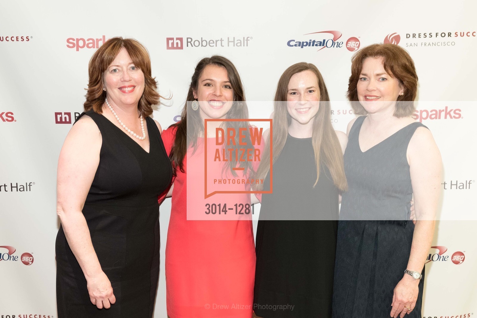 Kathy Grogan, Nicole Fite, Molly McFadden, Mary McFadden, Dress for Success 11th Annual Gala, US. Intercontinental Hotel, Photo #3014-1281 Kathy Grogan, Nicole Fite, Molly McFadden, Mary McFadden, Photo #3014-1281