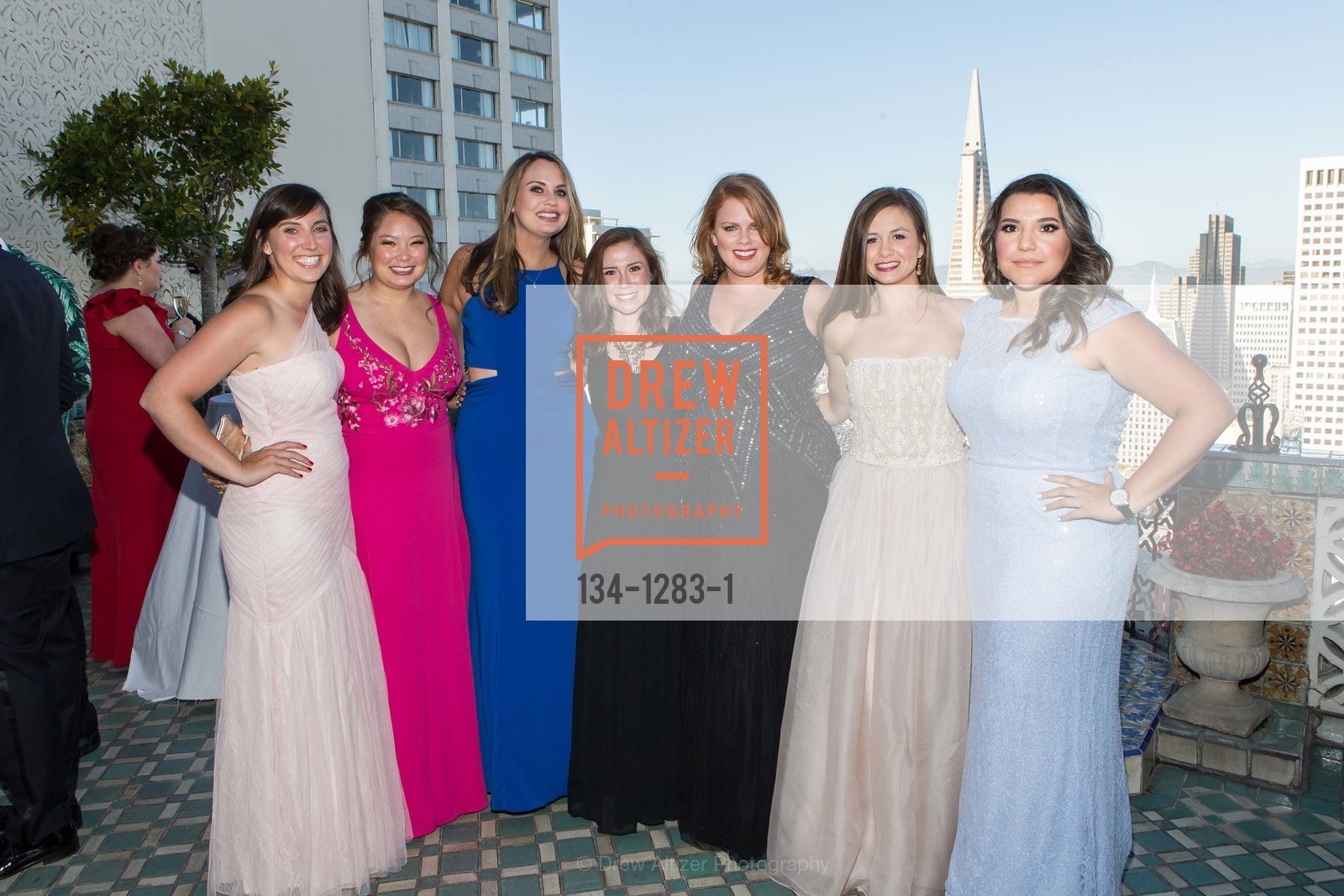 Ashley Kokesh, Katherine Sakoda, Ashley Grinchis, Mara Giarratana Young, Elizabeth Wilson, Kristi Symon, Andrea Valencia, Spinsters of San Francisco Annual Ball 2016, US, June 25th, 2016