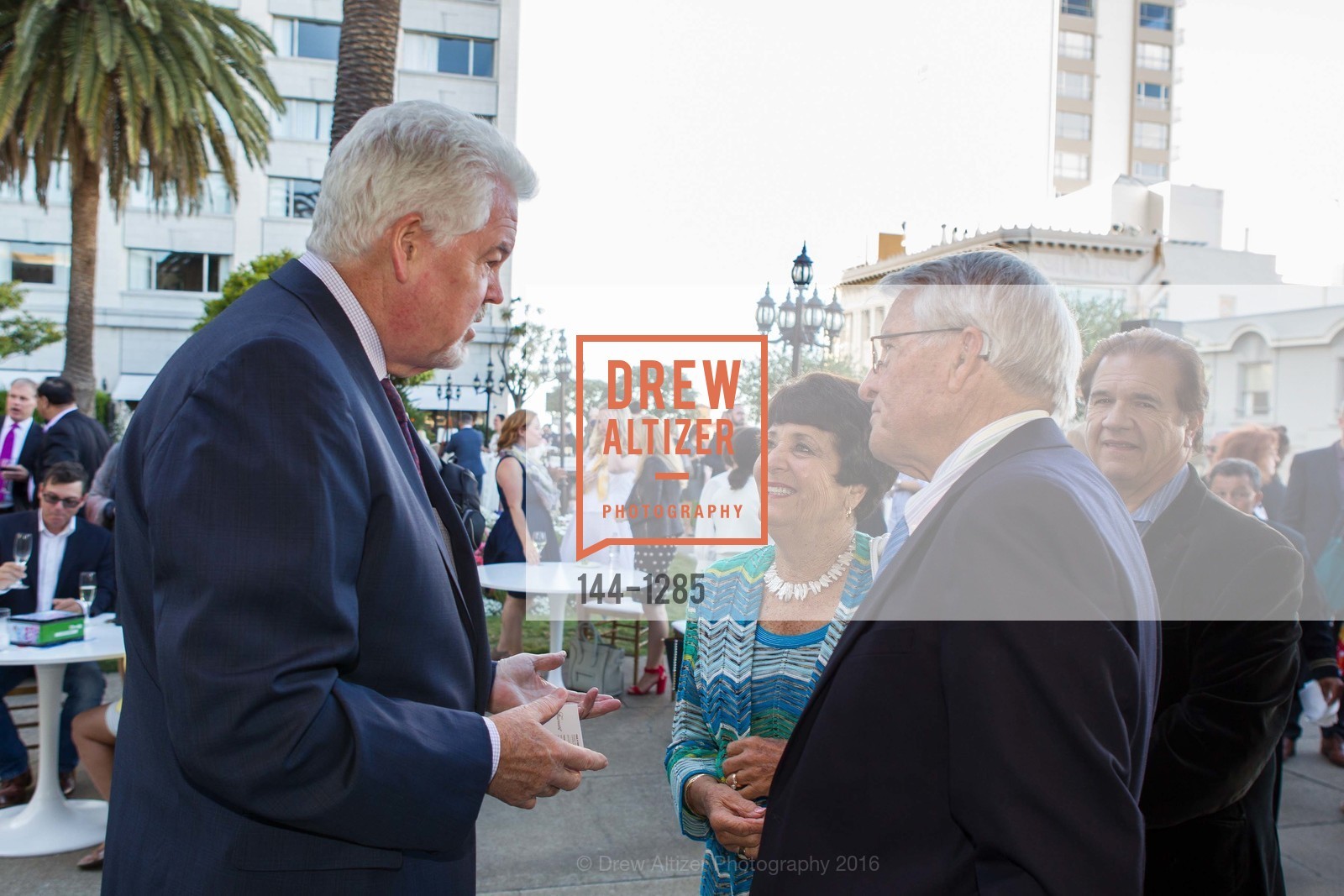 Paul Tormey, Diane Witzel, Terry Witzel, Fairmont San Francisco Garden Party, US. Fairmont SF, June 23rd, 2016, Photo #144-1285 Paul Tormey, Diane Witzel, Terry Witzel, Photo #144-1285