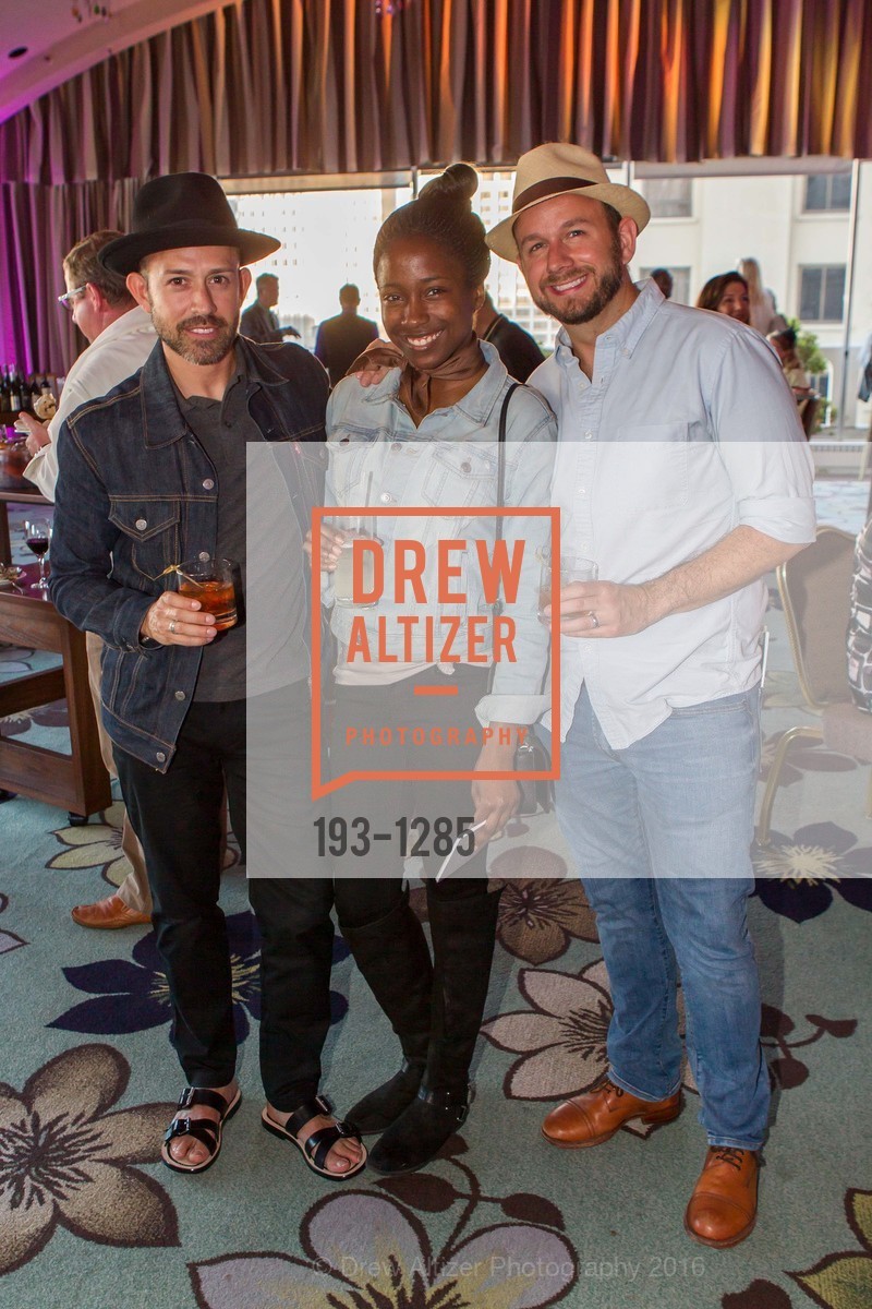 Richard Cuervo, Ariel Bowser, Matt Olger, Fairmont San Francisco Garden Party, US. Fairmont SF, June 23rd, 2016, Photo #193-1285 Richard Cuervo, Ariel Bowser, Matt Olger, Photo #193-1285