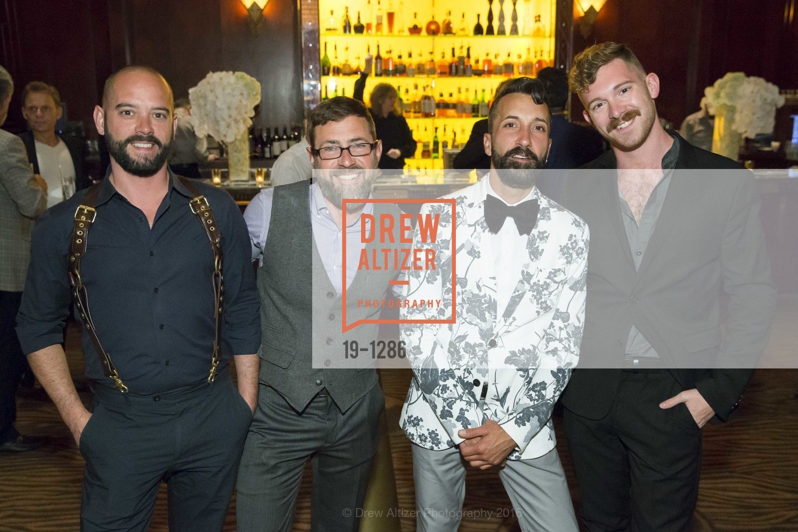 Troy Crossman, Heath Stoyer, Rashid Ullah, Jonathan Scott, VIP Pride Party 2016, US. Clift Hotel, June 23rd, 2016, Photo #19-1286 Troy Crossman, Heath Stoyer, Rashid Ullah, Jonathan Scott, Photo #19-1286