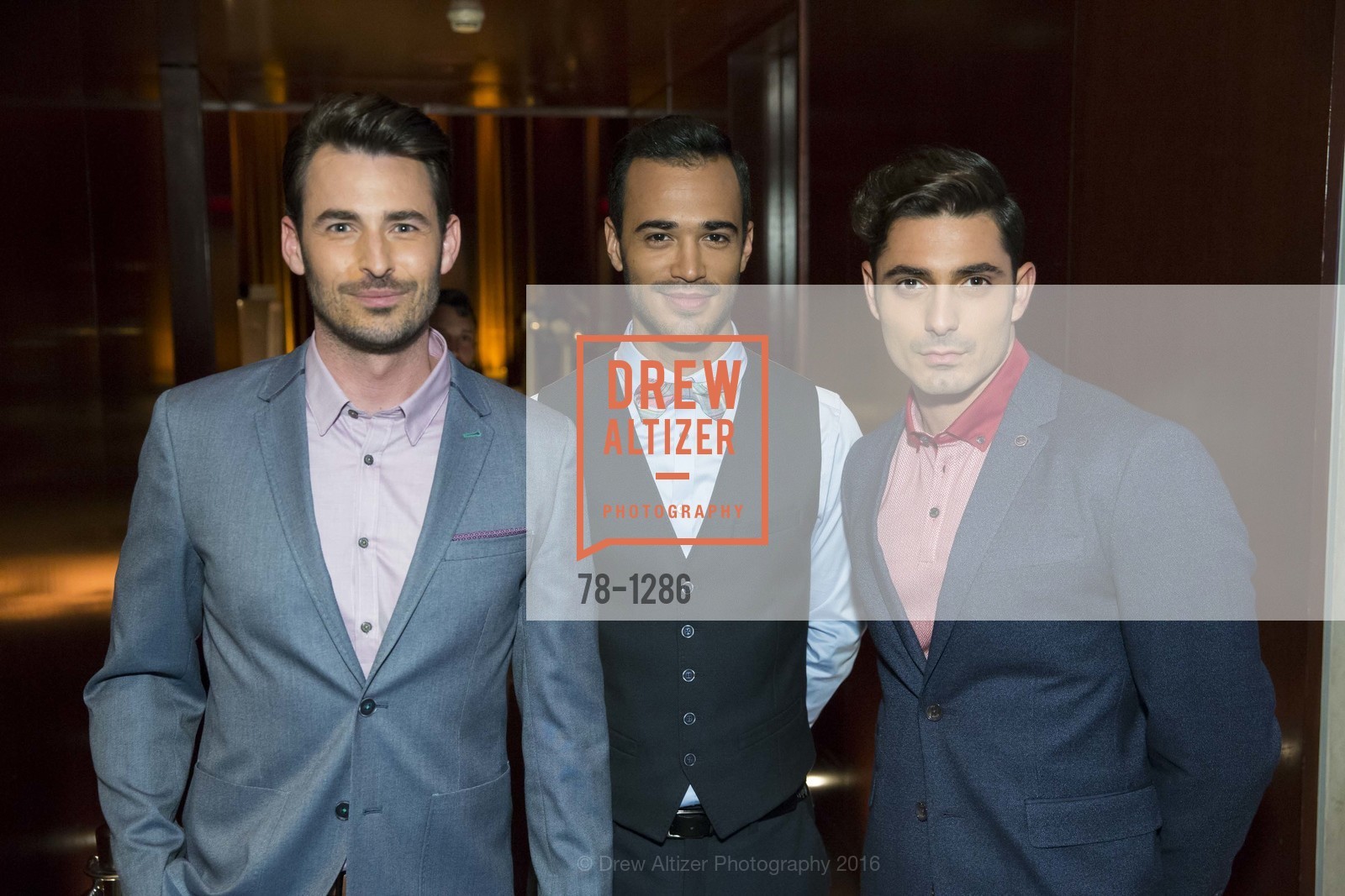 Jordan Venema, Justin Clemens, Azir Ofgen, VIP Pride Party 2016, US. Clift Hotel, June 23rd, 2016, Photo #78-1286 Jordan Venema, Justin Clemens, Azir Ofgen, Photo #78-1286