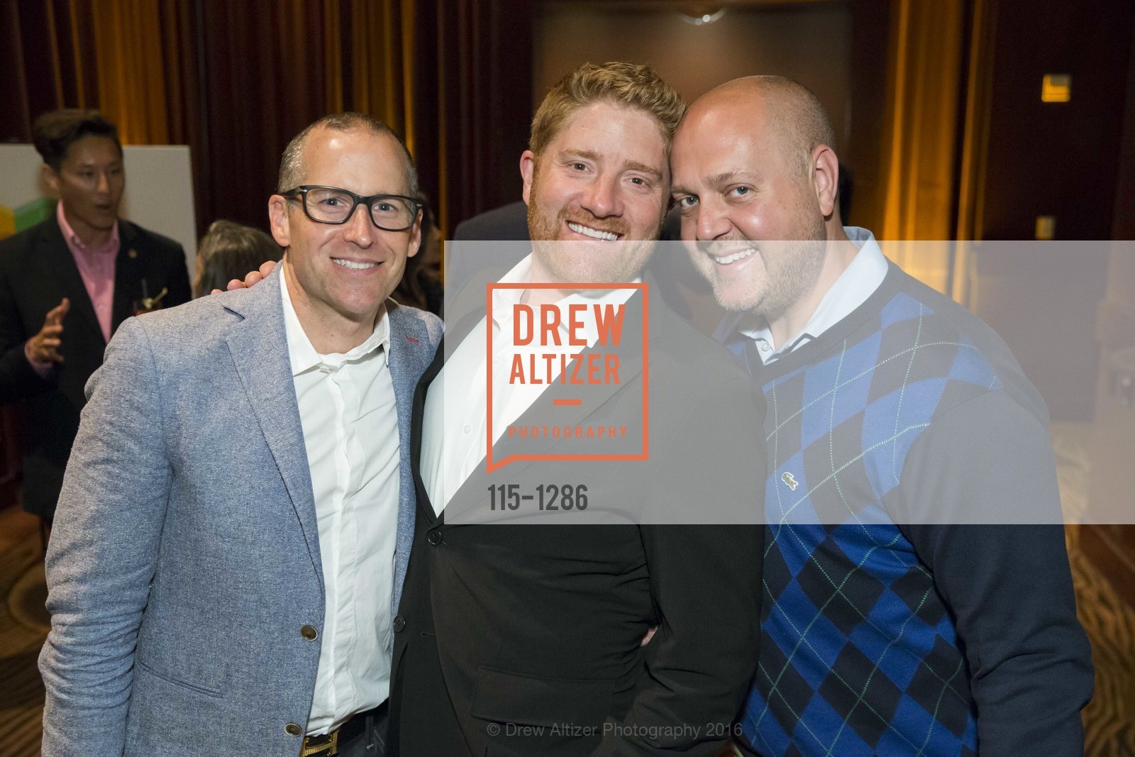 Steve Wilson, Will Spendlove, Matt Hurwitz, VIP Pride Party 2016, US. Clift Hotel, June 23rd, 2016, Photo #115-1286 Steve Wilson, Will Spendlove, Matt Hurwitz, Photo #115-1286