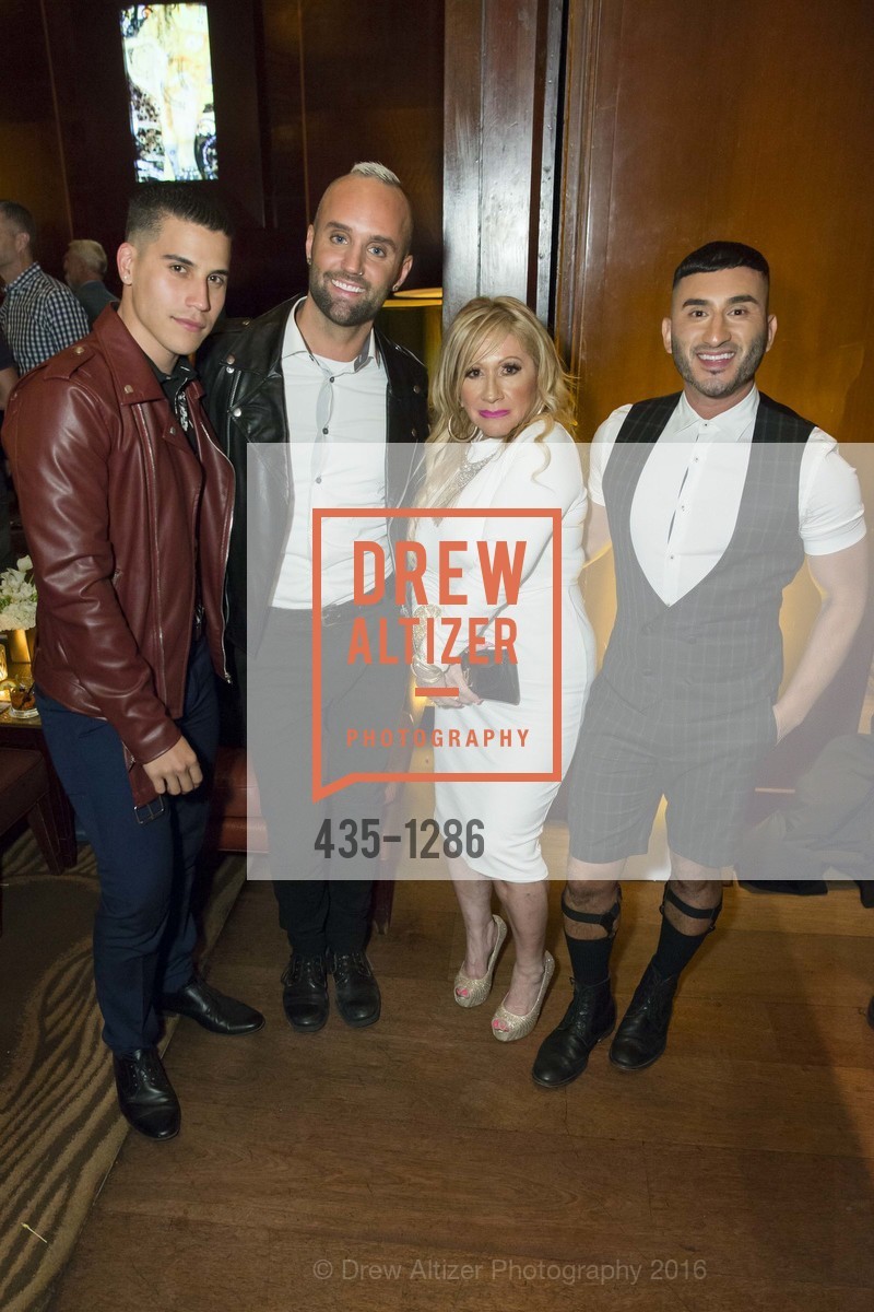 Sammy Prince, Ian Cassidy, Vicki, Mark Pastora, VIP Pride Party 2016, US. Clift Hotel, June 23rd, 2016, Photo #435-1286 Sammy Prince, Ian Cassidy, Vicki, Mark Pastora, Photo #435-1286