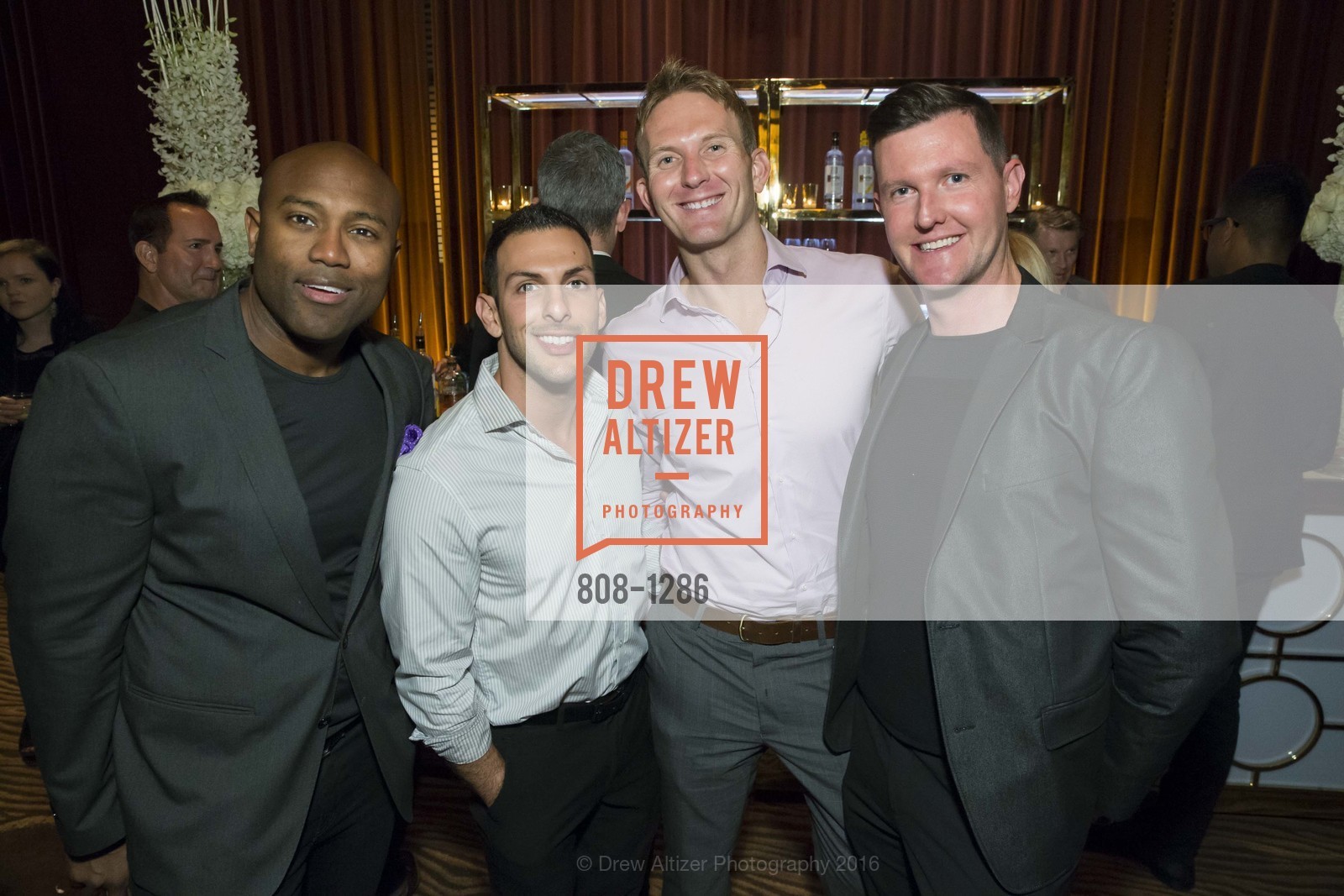 David Sims, Joey Hinosa, Matt Davis, David Korbell, VIP Pride Party 2016, US. Clift Hotel, June 23rd, 2016, Photo #808-1286 David Sims, Joey Hinosa, Matt Davis, David Korbell, Photo #808-1286