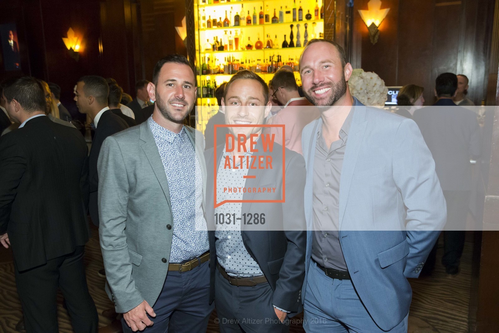 Brian Gibson, Sean Lail, Terrance McGuinnes, VIP Pride Party 2016, US. Clift Hotel, June 23rd, 2016, Photo #1031-1286 Brian Gibson, Sean Lail, Terrance McGuinnes, Photo #1031-1286