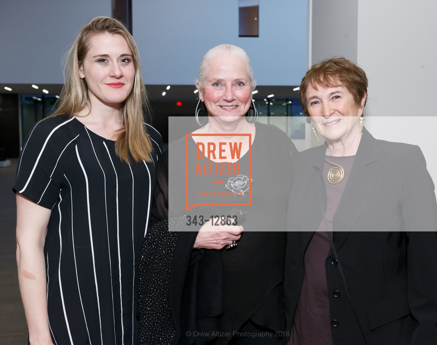 Janna Keegan, Quita Cruciger, Judy Dater, An Evening at the de Young with Judy Dater, de Young Museum. 50 Hagiwara Tea Garden Dr, San Francisco, CA 94118, May 23rd, 2018, Photo #343-12863 Janna Keegan, Quita Cruciger, Judy Dater, Photo #343-12863
