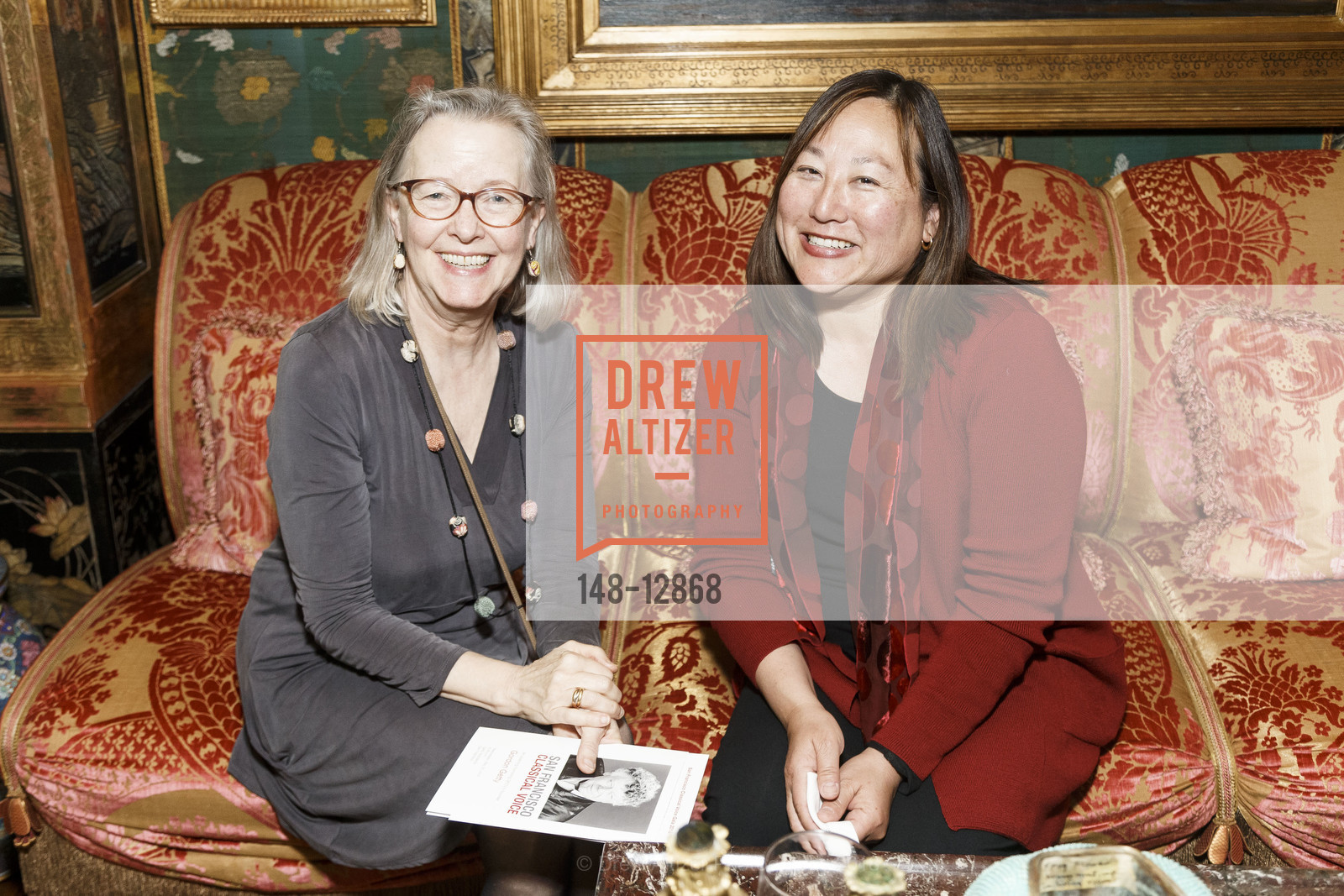 Sally Winn, Lisa Motoyama, Gordon and Ann Getty Host SF Classical Voice, Private Residence, May 23rd, 2018, Photo #148-12868 Sally Winn, Lisa Motoyama, Photo #148-12868