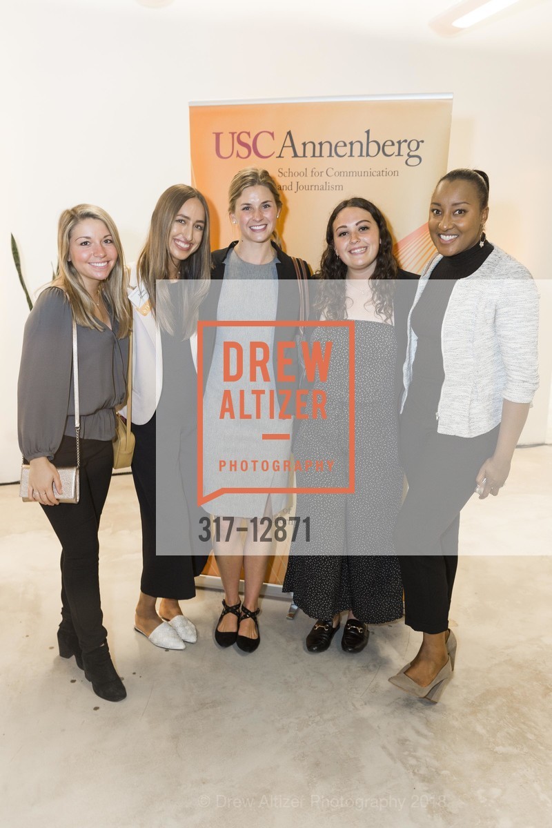 Lauren Sanchez, Julian Punwar, Hannah Leach, Avery Yecies, MIracle McClain-Bizira, USC Annenberg Bay Area Reception, 60 Francisco Street, May 24th, 2018, Photo #317-12871 Lauren Sanchez, Julian Punwar, Hannah Leach, Avery Yecies, MIracle McClain-Bizira, Photo #317-12871