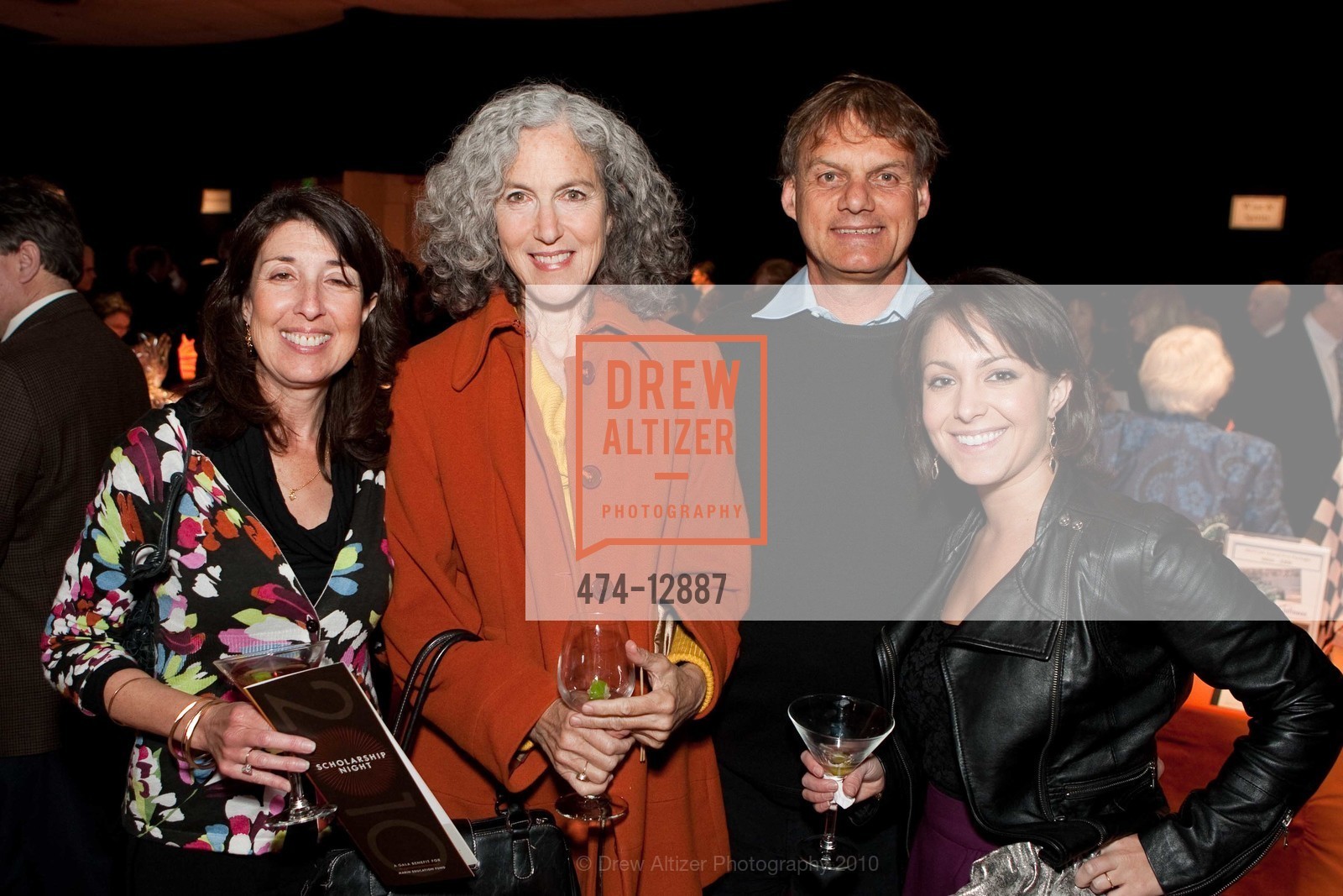 Allison Delman, Suzanne Warner, David Warner, Laura Delman, 10,000 Degrees formerly Marin Education Fund Hosts Scholarship Night, US, April 30th, 2010, Photo #474-12887 Allison Delman, Suzanne Warner, David Warner, Laura Delman, Photo #474-12887