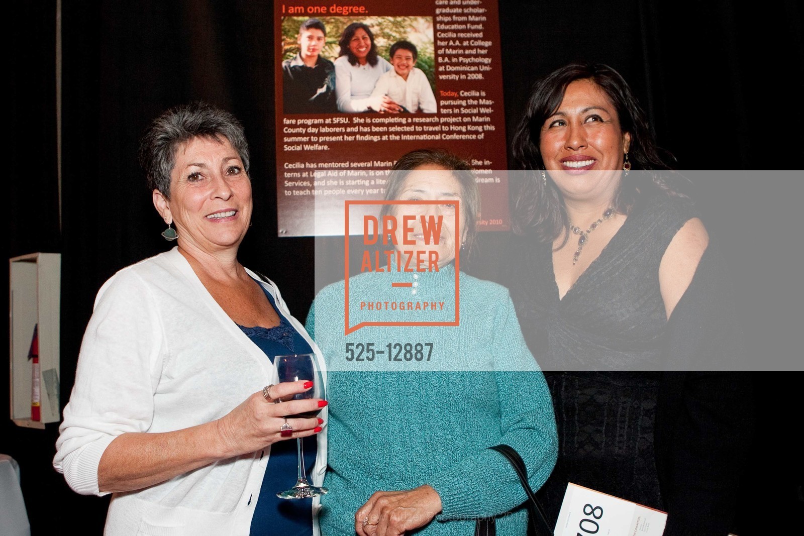 Andrea Tapia, Lupita Recia, Cecilia Castro, 10,000 Degrees formerly Marin Education Fund Hosts Scholarship Night, US, April 30th, 2010, Photo #525-12887 Andrea Tapia, Lupita Recia, Cecilia Castro, Photo #525-12887