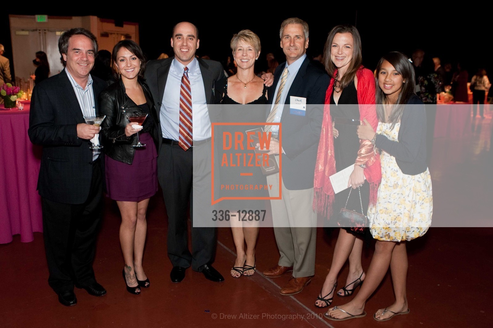 Michael Delman, Laura Delman, Graham Brandt, Chris Michaels, Chuck Michaels, Celia Brandt, Shea Williams, 10,000 Degrees formerly Marin Education Fund Hosts Scholarship Night, US, April 30th, 2010, Photo #336-12887 Michael Delman, Laura Delman, Graham Brandt, Chris Michaels, Chuck Michaels, Celia Brandt, Shea Williams, Photo #336-12887