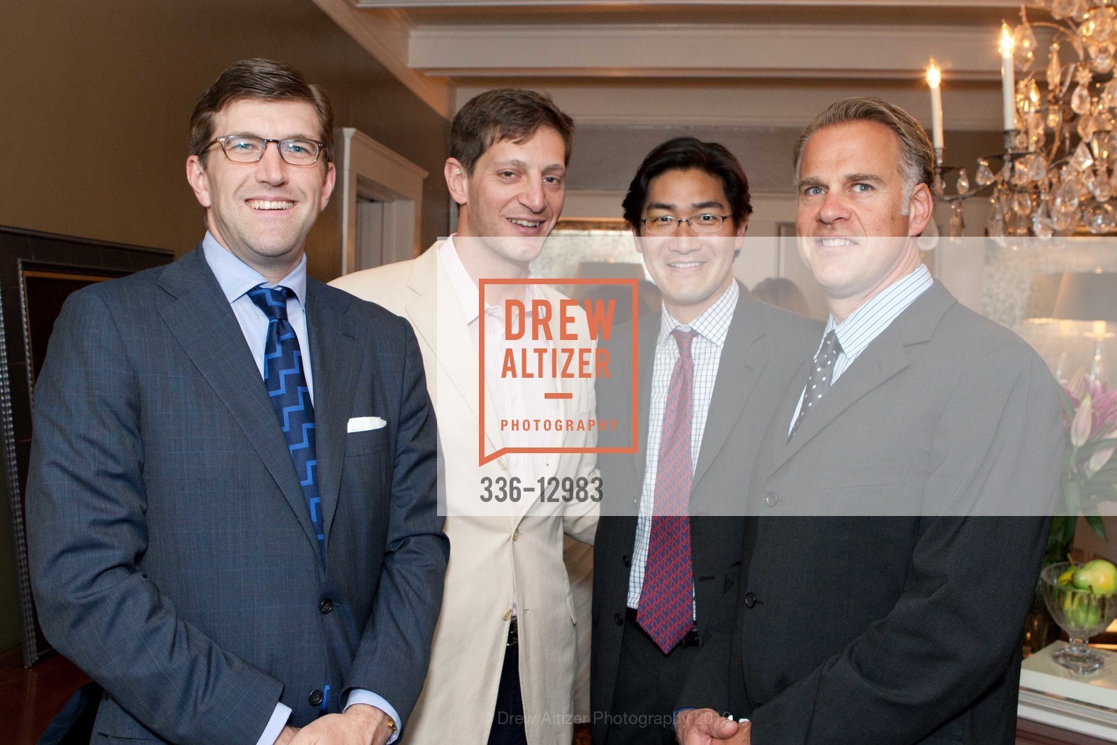 Fred Goltz, Julian McGreen, David Chung, Brian Bock, SF Symphony Gala Pre-Party at Kate and David Chung's residence, US, May 28th, 2010, Photo #336-12983 Fred Goltz, Julian McGreen, David Chung, Brian Bock, Photo #336-12983