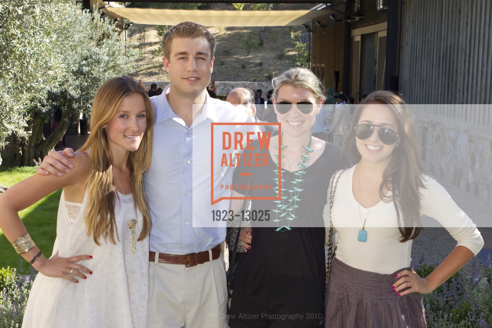 Sam Rudd, Mason Garrity, Kendall Asmuth, Morgan Moore, KENZO ESTATE unveiling of winery, vineyard, wine cave, and tasting room, US, July 2nd, 2010, Photo #1923-13025 Sam Rudd, Mason Garrity, Kendall Asmuth, Morgan Moore, Photo #1923-13025
