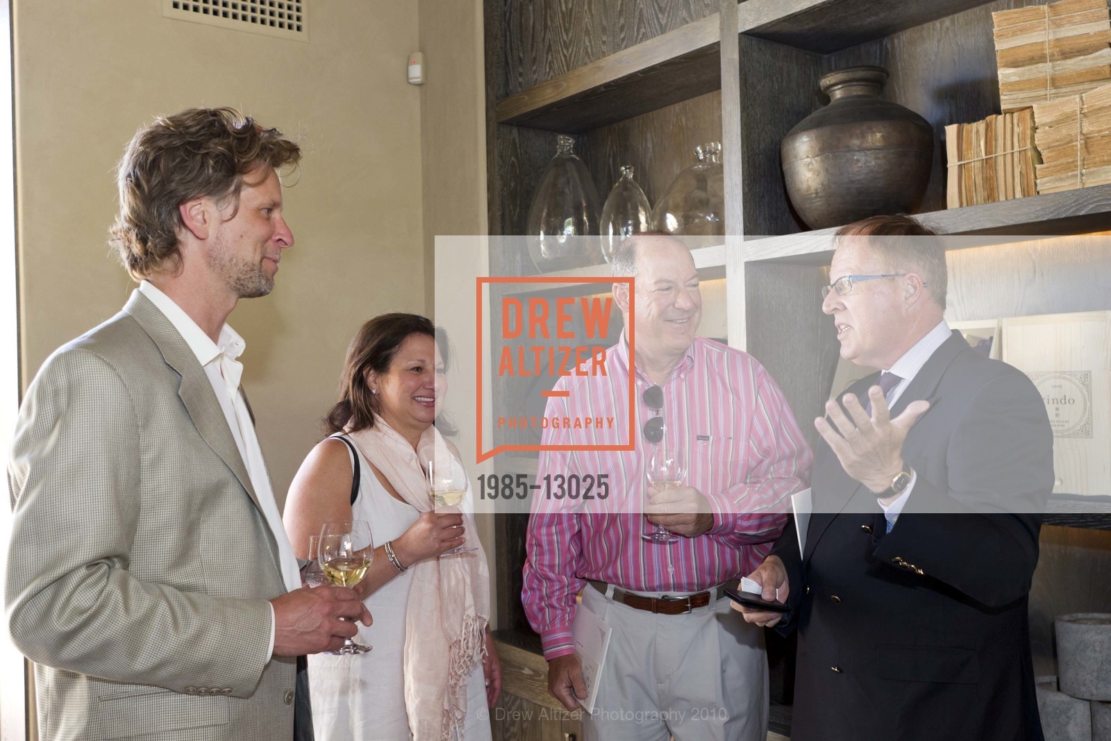 Michael Terrien, Diane Wesley, John Cope, Walter Menzel, KENZO ESTATE unveiling of winery, vineyard, wine cave, and tasting room, US, July 2nd, 2010, Photo #1985-13025 Michael Terrien, Diane Wesley, John Cope, Walter Menzel, Photo #1985-13025