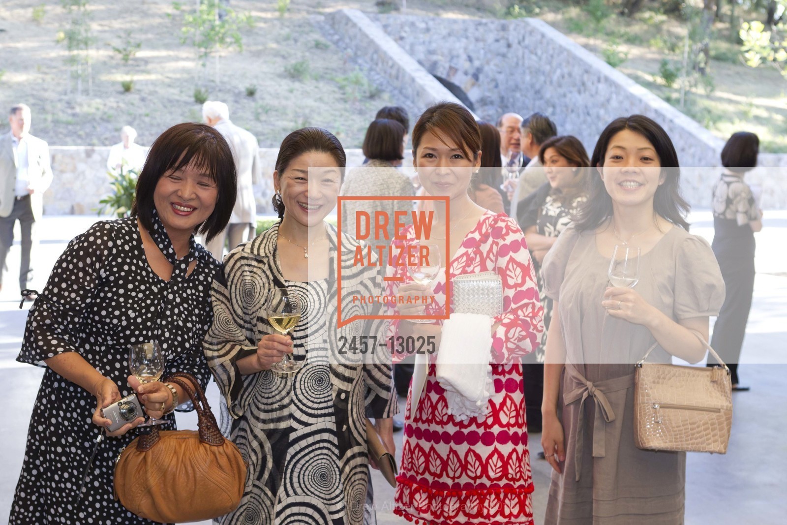 Ako Teramoto, Natsuko Tsujimoto, Nori Nishida, Haruko Kuroda, KENZO ESTATE unveiling of winery, vineyard, wine cave, and tasting room, US, July 2nd, 2010, Photo #2457-13025 Ako Teramoto, Natsuko Tsujimoto, Nori Nishida, Haruko Kuroda, Photo #2457-13025