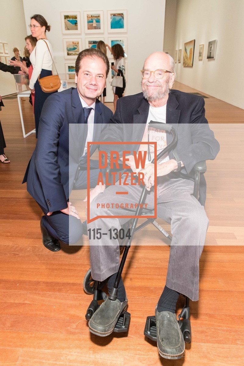 Max Hollein, Jim Meeker, Ed Ruscha and the Great American West Private Dinner, San Francisco, April 11th, 2018, Photo #115-1304 Max Hollein, Jim Meeker, Photo #115-1304