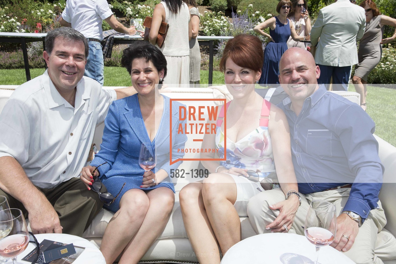Ron Lane, Maryam Lane, Michelle Smith, Jerry Smith, Festival Napa Valley Neiman Marcus Presents the Brunello Cucinelli Fall Collection at Solage Calistoga, 755 Silverado Trail, July 17th, 2016, Photo #582-1309 Ron Lane, Maryam Lane, Michelle Smith, Jerry Smith, Photo #582-1309