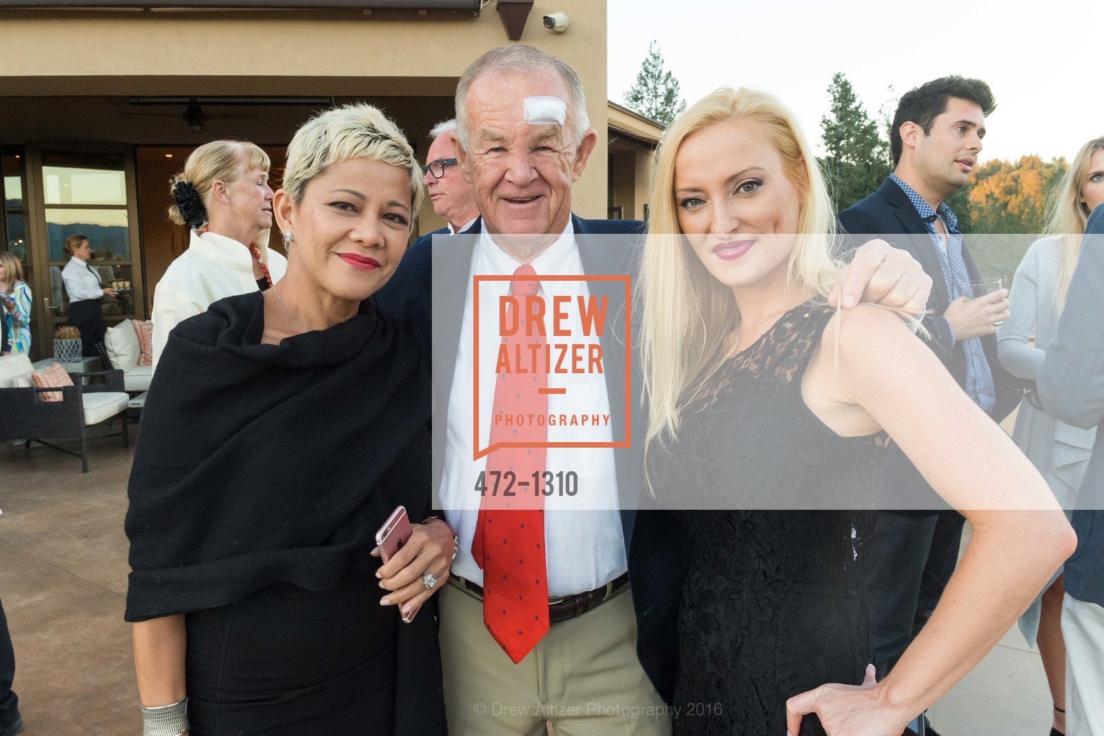 Serry Osmena, John Lail, Brandie Dixon, Festival Napa Valley Patron Dinner at Round Hill Estate, 101 Rutherford Hill Road, July 19th, 2016, Photo #472-1310 Serry Osmena, John Lail, Brandie Dixon, Photo #472-1310