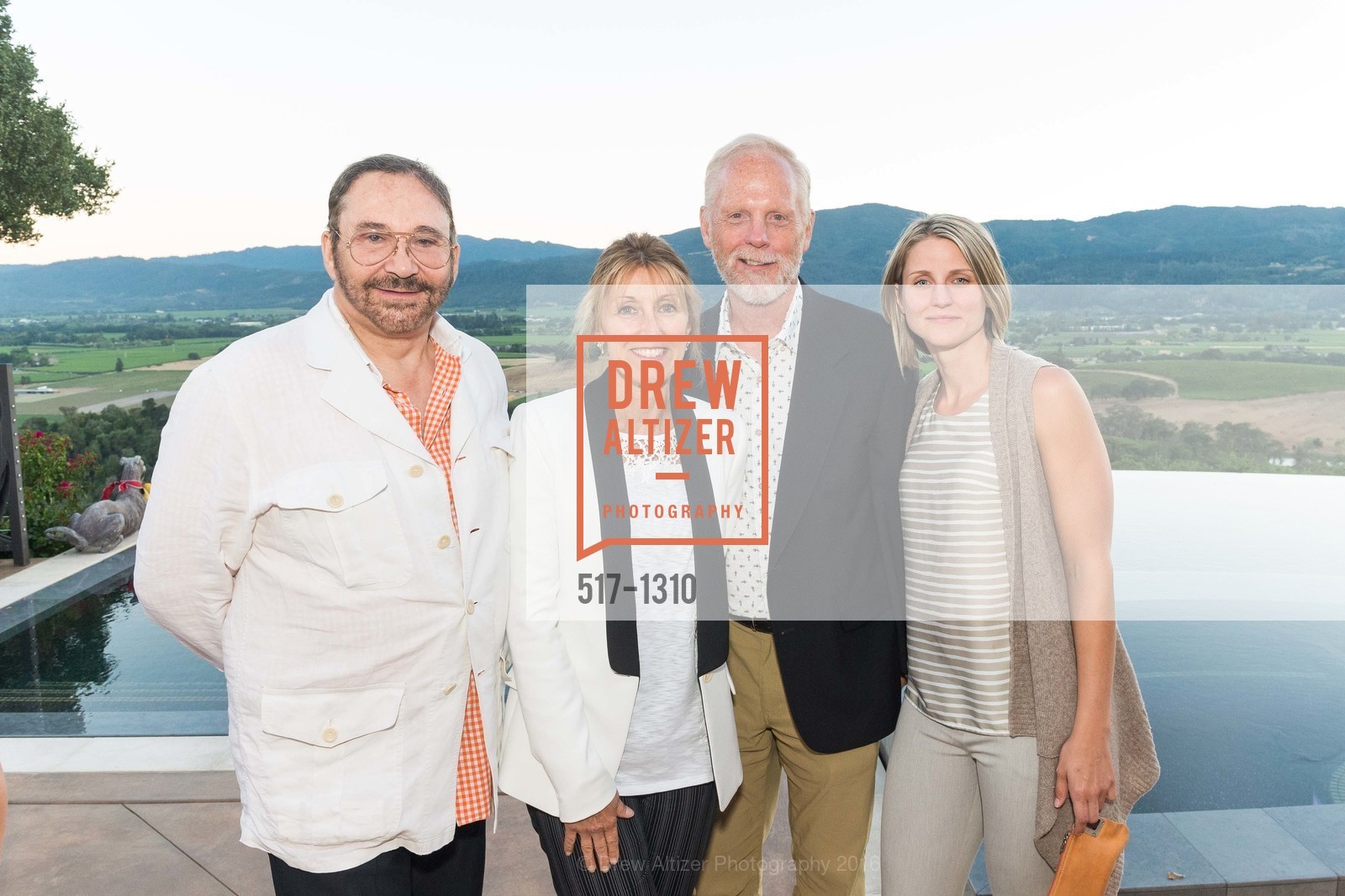 Jose Nazar, Delia Viader, Herb Beard, Janet Viader, Festival Napa Valley Patron Dinner at Round Hill Estate, 101 Rutherford Hill Road, July 19th, 2016, Photo #517-1310 Jose Nazar, Delia Viader, Herb Beard, Janet Viader, Photo #517-1310