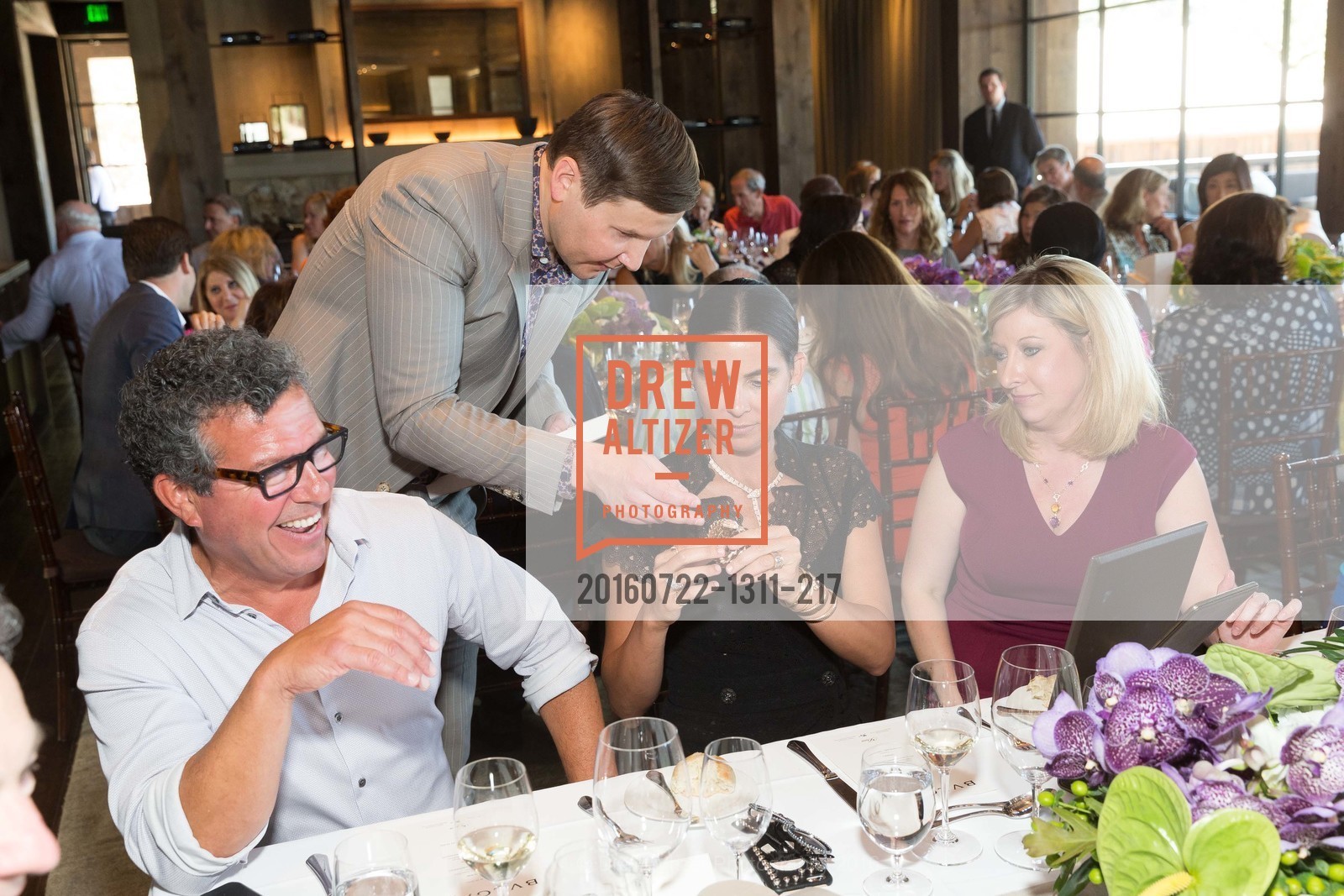 Bob Torres, Ivan Bekichev, Maria Torres, Jennifer Mancuso, Festival Napa Valley: Bulgari Luncheon at Davis Estates, 4060 SILVERADO TRAIL, July 22nd, 2016, Photo #20160722-1311-217 Bob Torres, Ivan Bekichev, Maria Torres, Jennifer Mancuso, Photo #20160722-1311-217