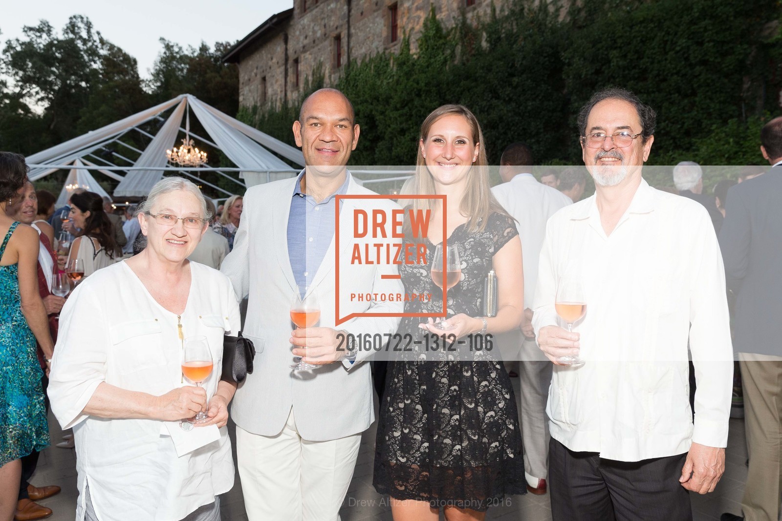 Diana Ziragoza, Patrick Davila, Naomi Pasztor, Patricio Davila, Festival Napa Valley Patron Dinner at The Culinary Institute of America, 2555 Main Street, July 22nd, 2016, Photo #20160722-1312-106 Diana Ziragoza, Patrick Davila, Naomi Pasztor, Patricio Davila, Photo #20160722-1312-106