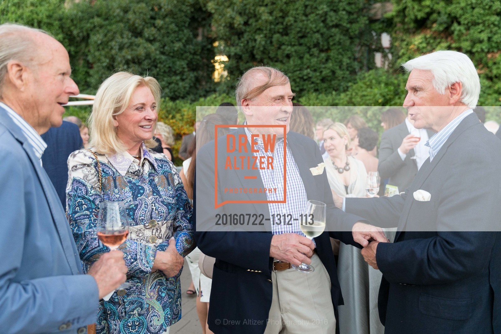 Austin Hills, Sara Hills, Dick Kramlich, Timothy Blackburn, Festival Napa Valley Patron Dinner at The Culinary Institute of America, 2555 Main Street, July 22nd, 2016, Photo #20160722-1312-113 Austin Hills, Sara Hills, Dick Kramlich, Timothy Blackburn, Photo #20160722-1312-113