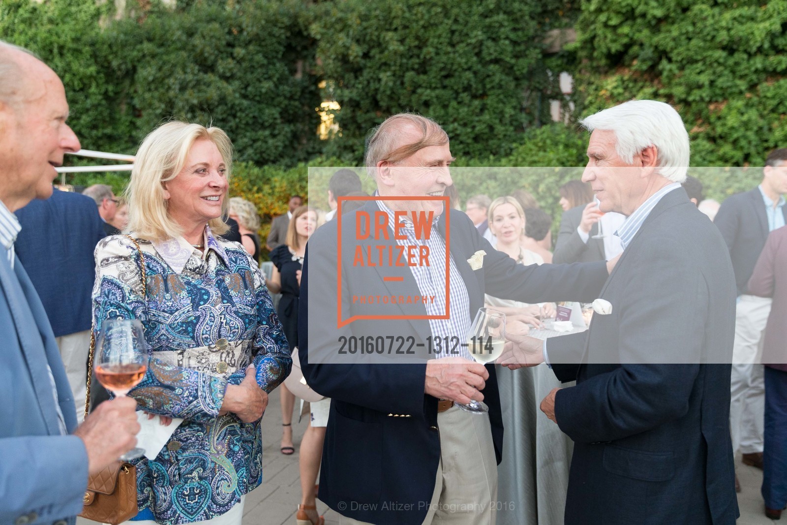 Austin Hills, Sara Hills, Dick Kramlich, Timothy Blackburn, Festival Napa Valley Patron Dinner at The Culinary Institute of America, 2555 Main Street, July 22nd, 2016, Photo #20160722-1312-114 Austin Hills, Sara Hills, Dick Kramlich, Timothy Blackburn, Photo #20160722-1312-114