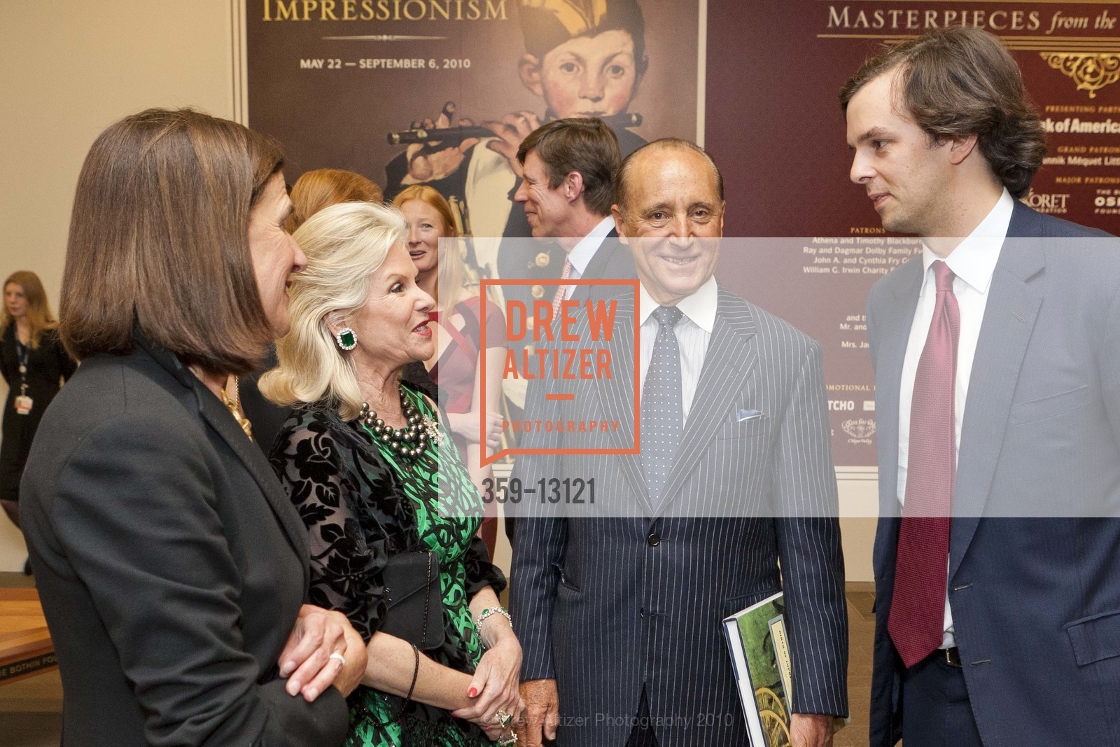 Ellanor Notides, Dede Wilsey, John Traina, Alex Mehran, Musee d'Orsay Donor's Gala at the DeYoung Museum, US, May 30th, 2010, Photo #359-13121 Ellanor Notides, Dede Wilsey, John Traina, Alex Mehran, Photo #359-13121