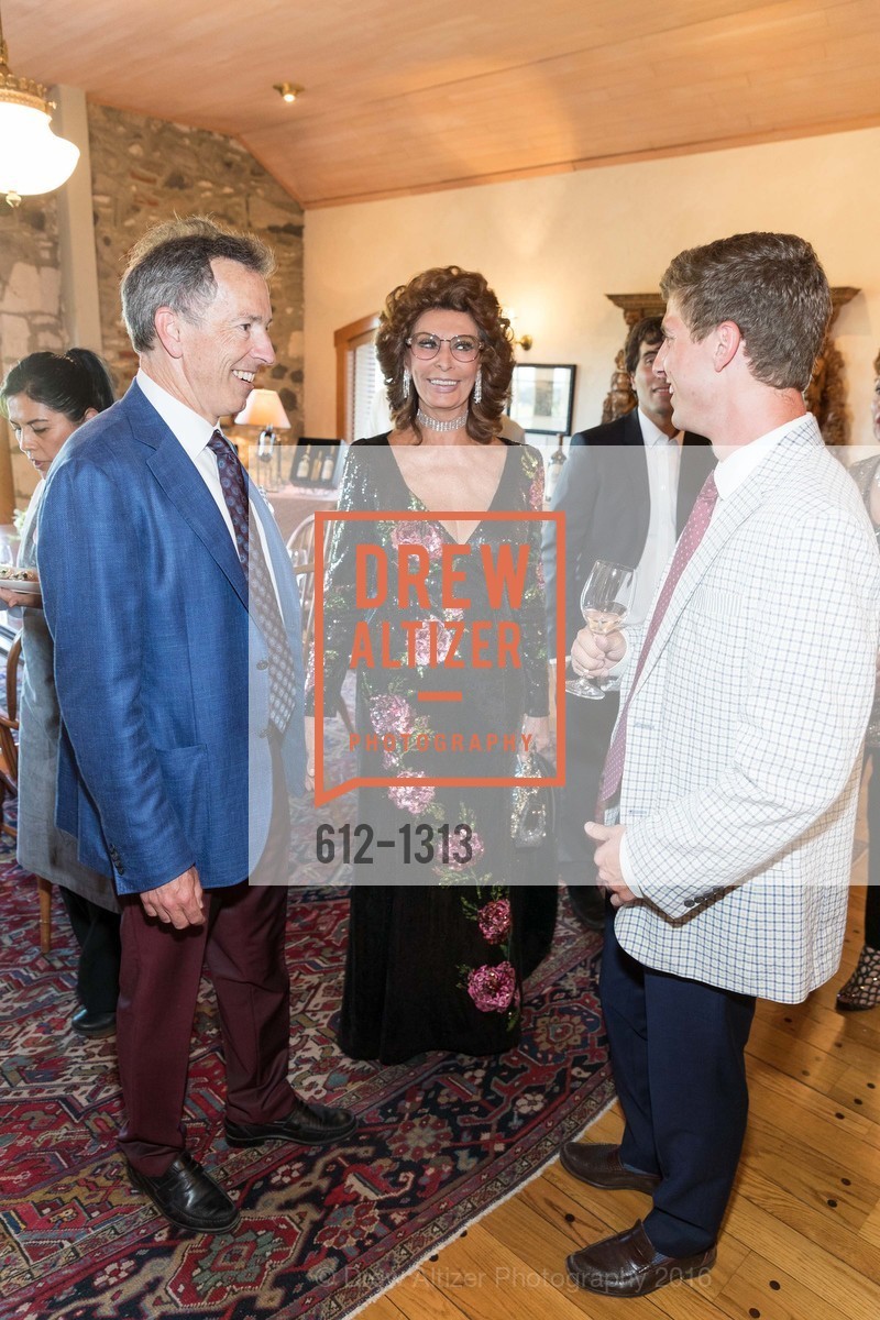 Rick Walker, Sophia Loren, Andrew Walker, Festival Napa Valley Tribute to Margrit Mondavi at Far Niente, 1350 Acacia Dr, July 23rd, 2016, Photo #612-1313 Rick Walker, Sophia Loren, Andrew Walker, Photo #612-1313