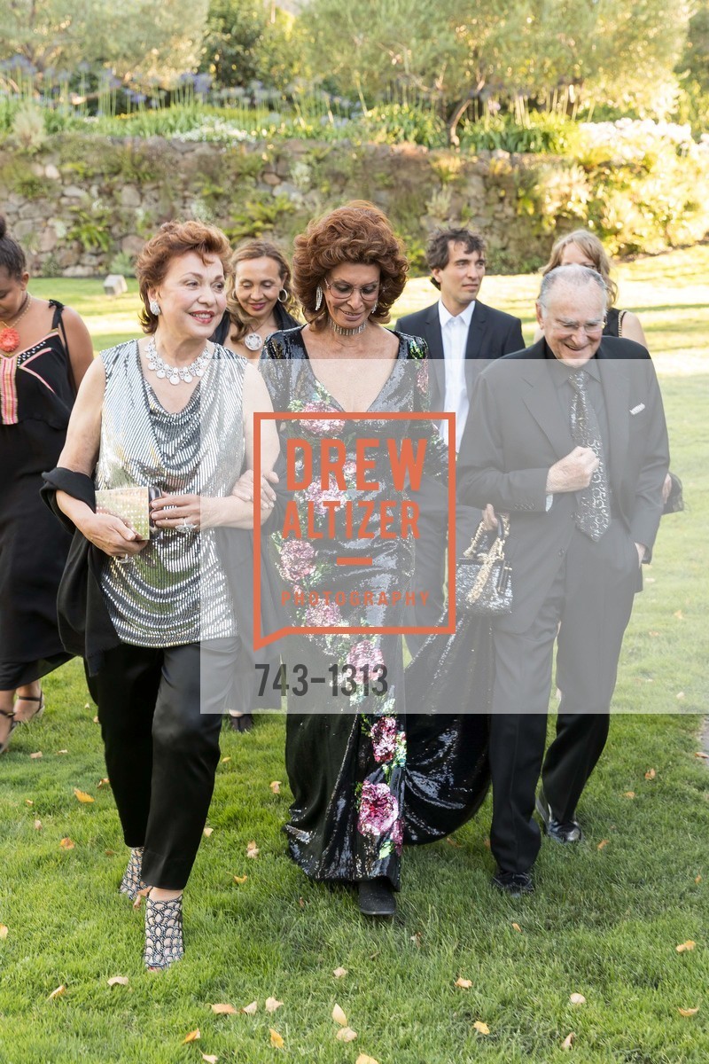 Maria Manetti Shrem, Sophia Loren, Jan Shrem, Festival Napa Valley Tribute to Margrit Mondavi at Far Niente, 1350 Acacia Dr, July 23rd, 2016, Photo #743-1313 Maria Manetti Shrem, Sophia Loren, Jan Shrem, Photo #743-1313