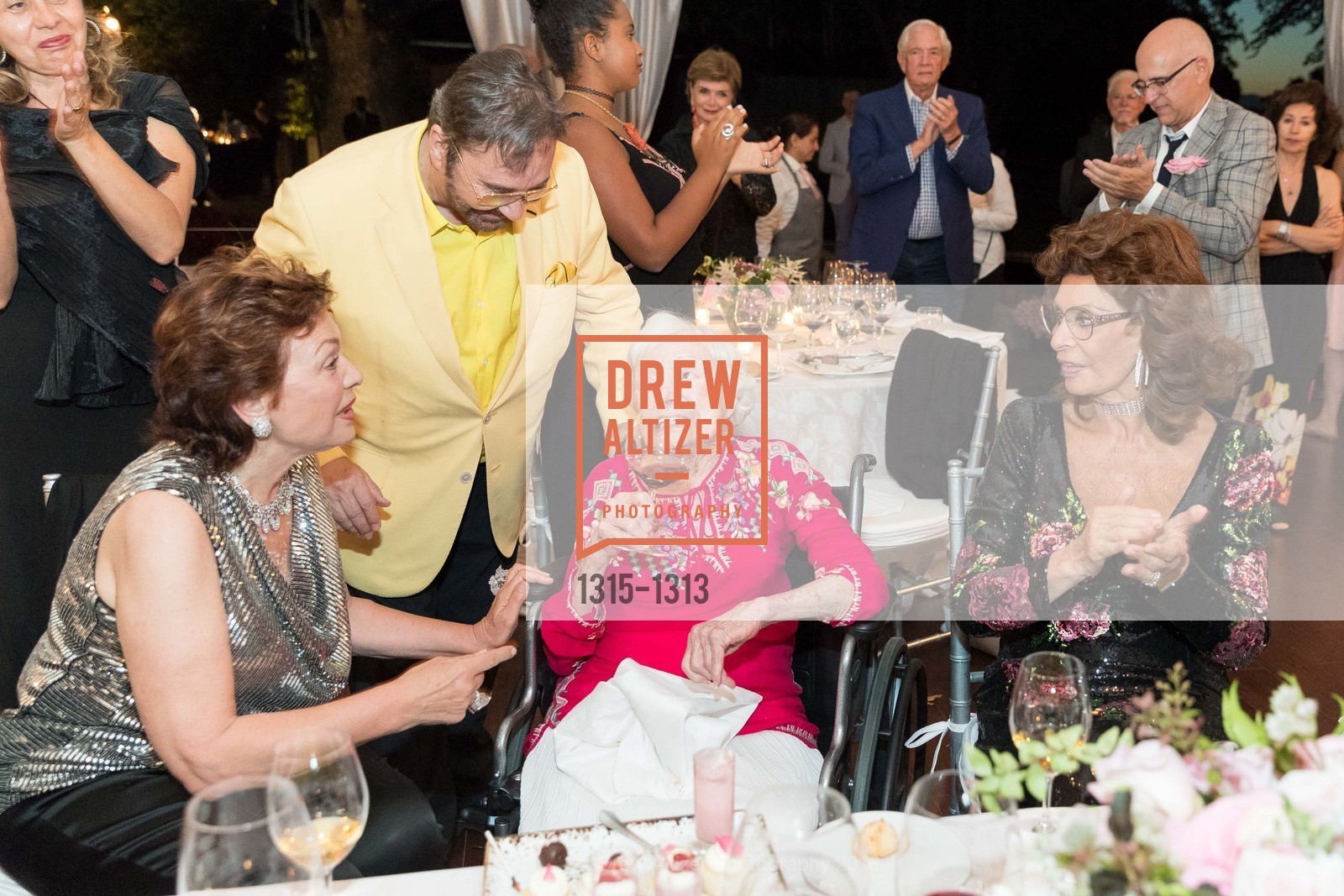Maria Manetti Shrem, Jose Luis Nazar, Margrit Mondavi, Sophia Loren, Festival Napa Valley Tribute to Margrit Mondavi at Far Niente, 1350 Acacia Dr, July 23rd, 2016, Photo #1315-1313 Maria Manetti Shrem, Jose Luis Nazar, Margrit Mondavi, Sophia Loren, Photo #1315-1313